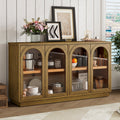 4-Door Large Arched Buffet  Storage Cabinet