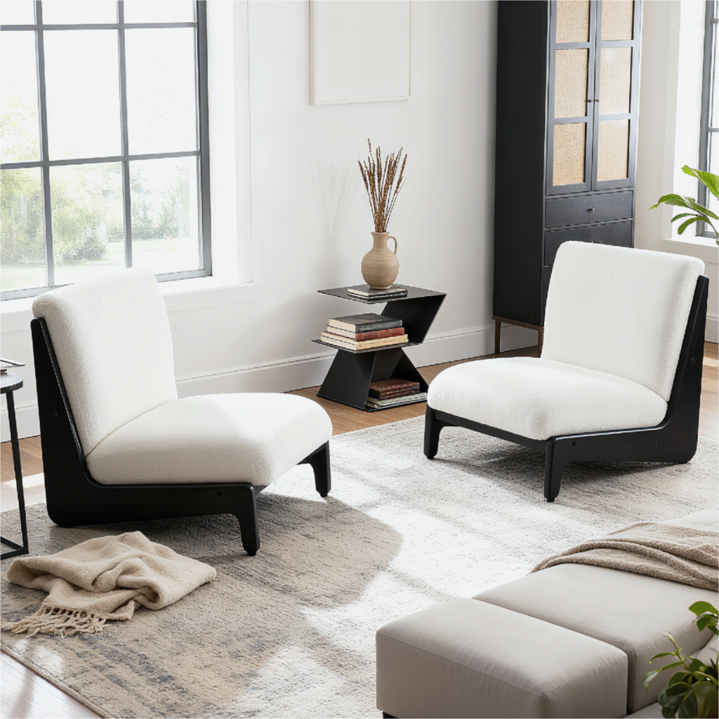 Scott Living Moda Accent Chair with Solid Wood Frame (Set of 2)