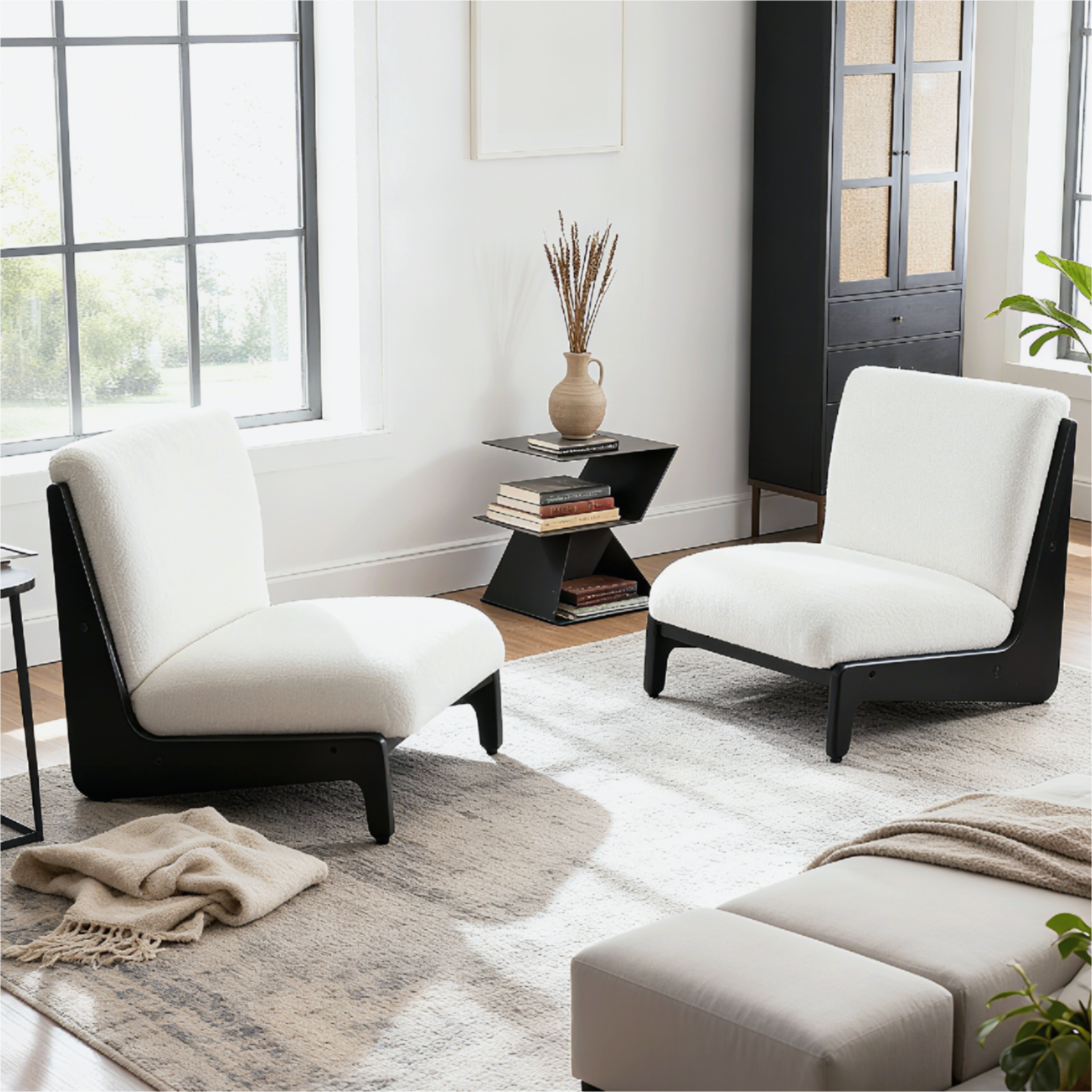 Scott Living Moda Accent Chair with Solid Wood Frame (Set of 2)