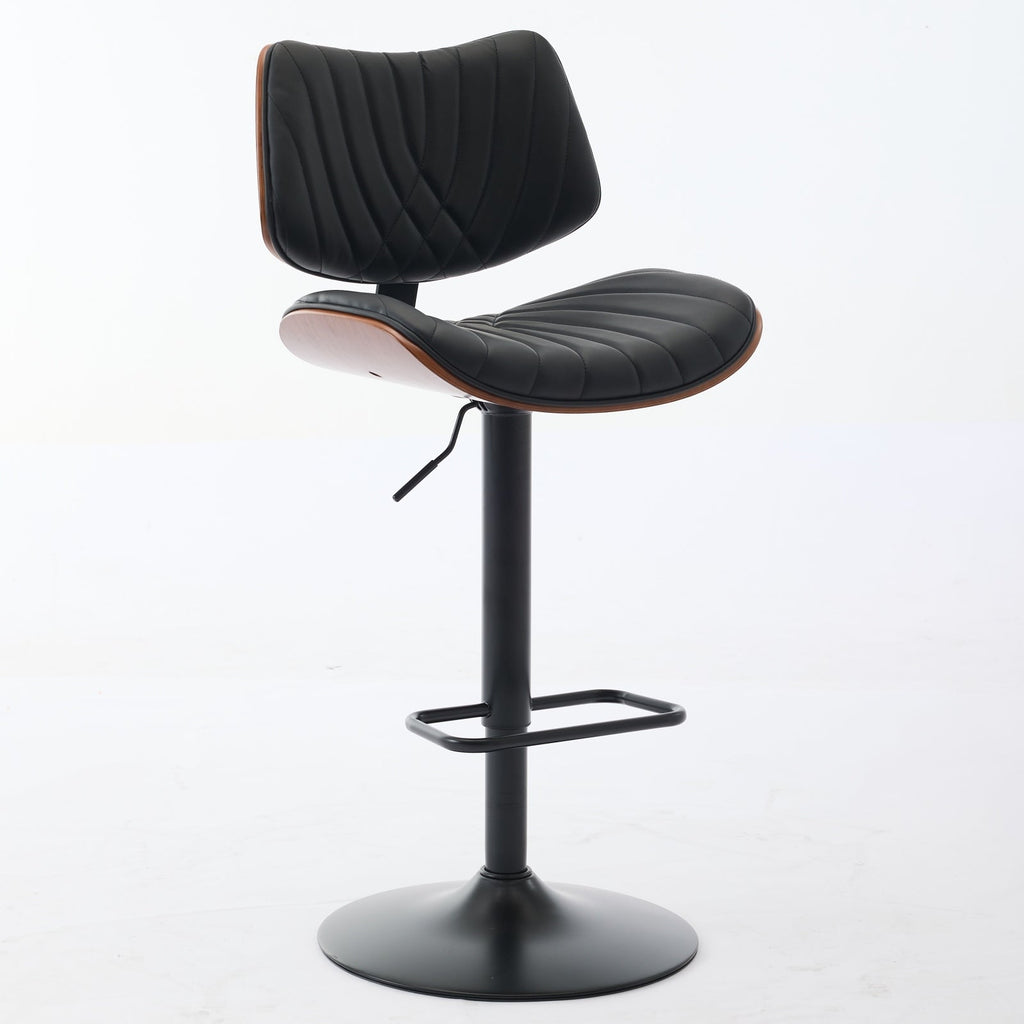 Mid Century Walnut Bentwood Bar Stools