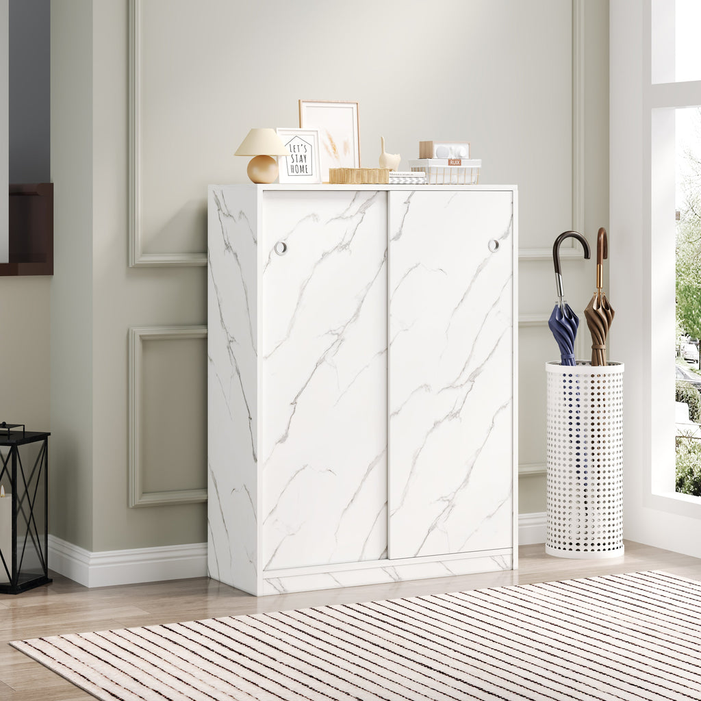 Marble Shoe Cabient with Sliding Door