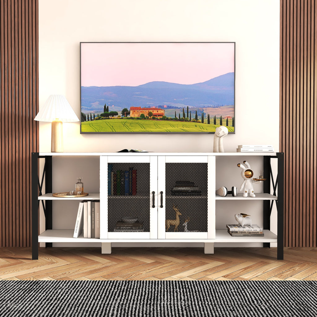 Industrial TV Stand for Living Room