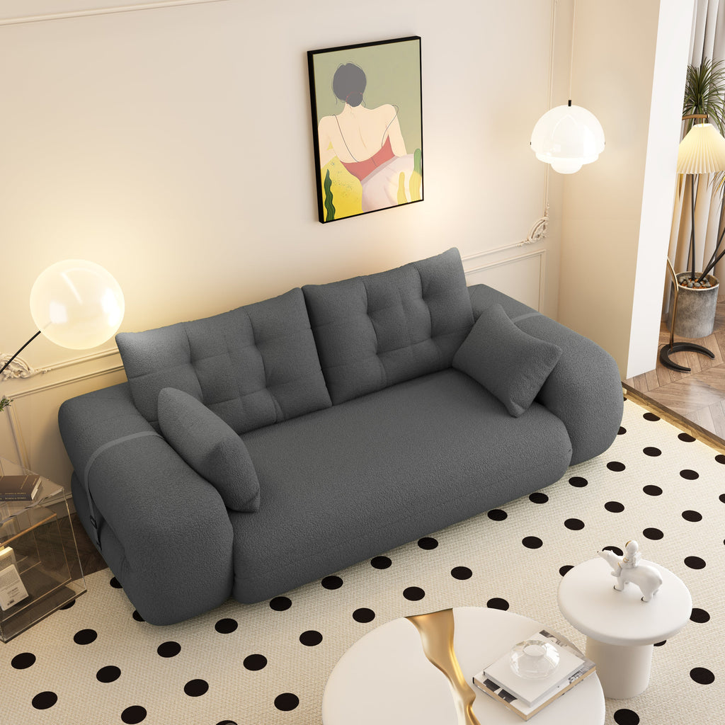 78.7 ' Multi-Functional Teddy Foldable Sofa Bed