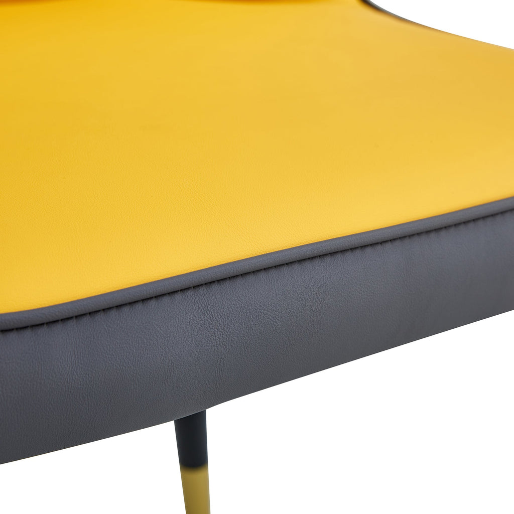 Modern PU Artificial Leather Dining Chairs (Set of 4)