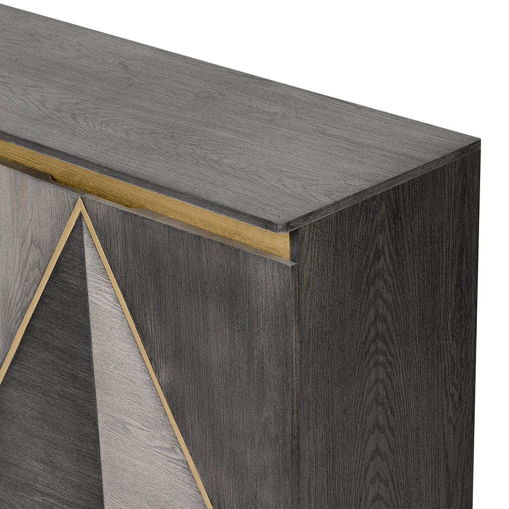 60' Retro Sideboard Cabinet with Adjustable Shelves