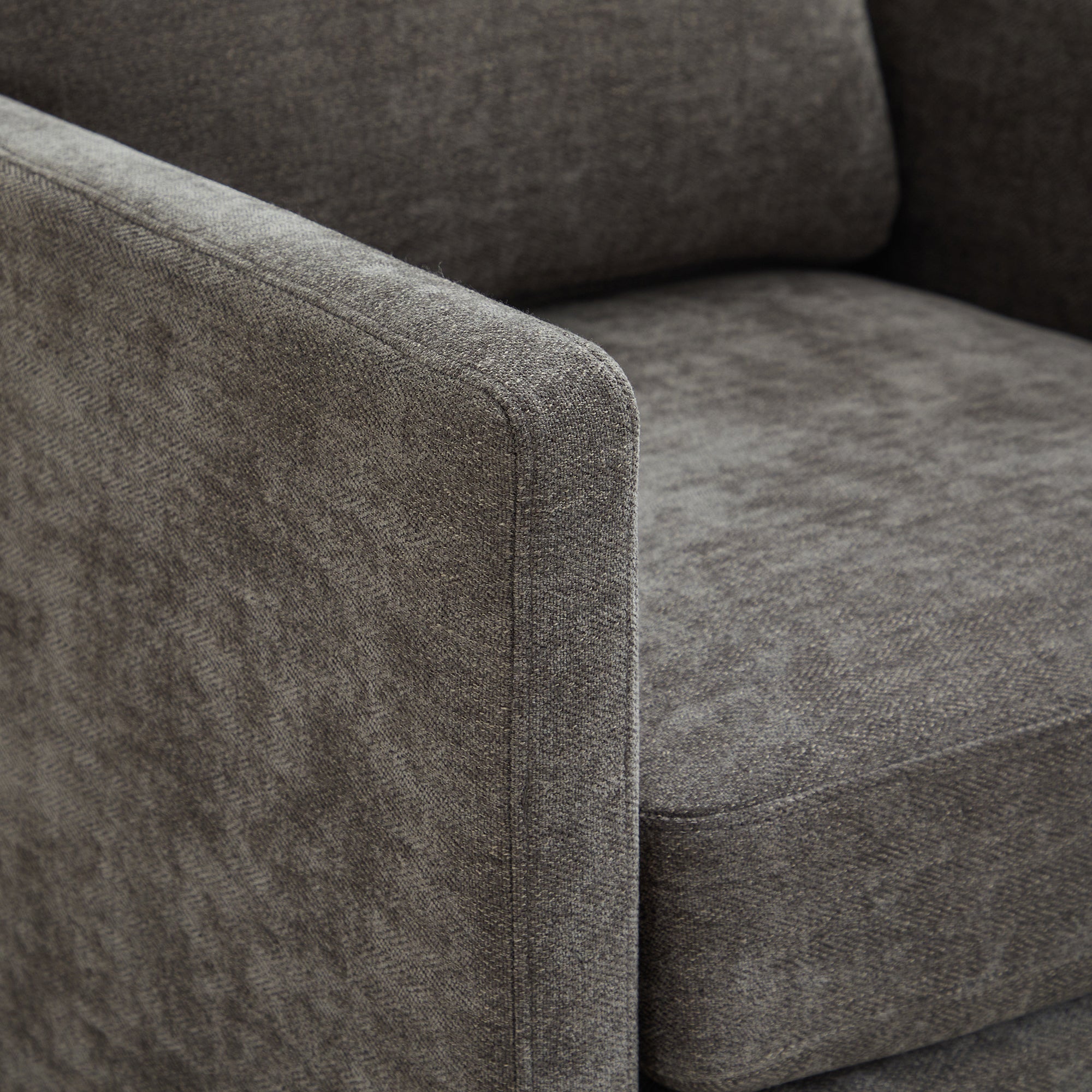 Modern Square Chenille Upholstered Swivel Accent Chair
