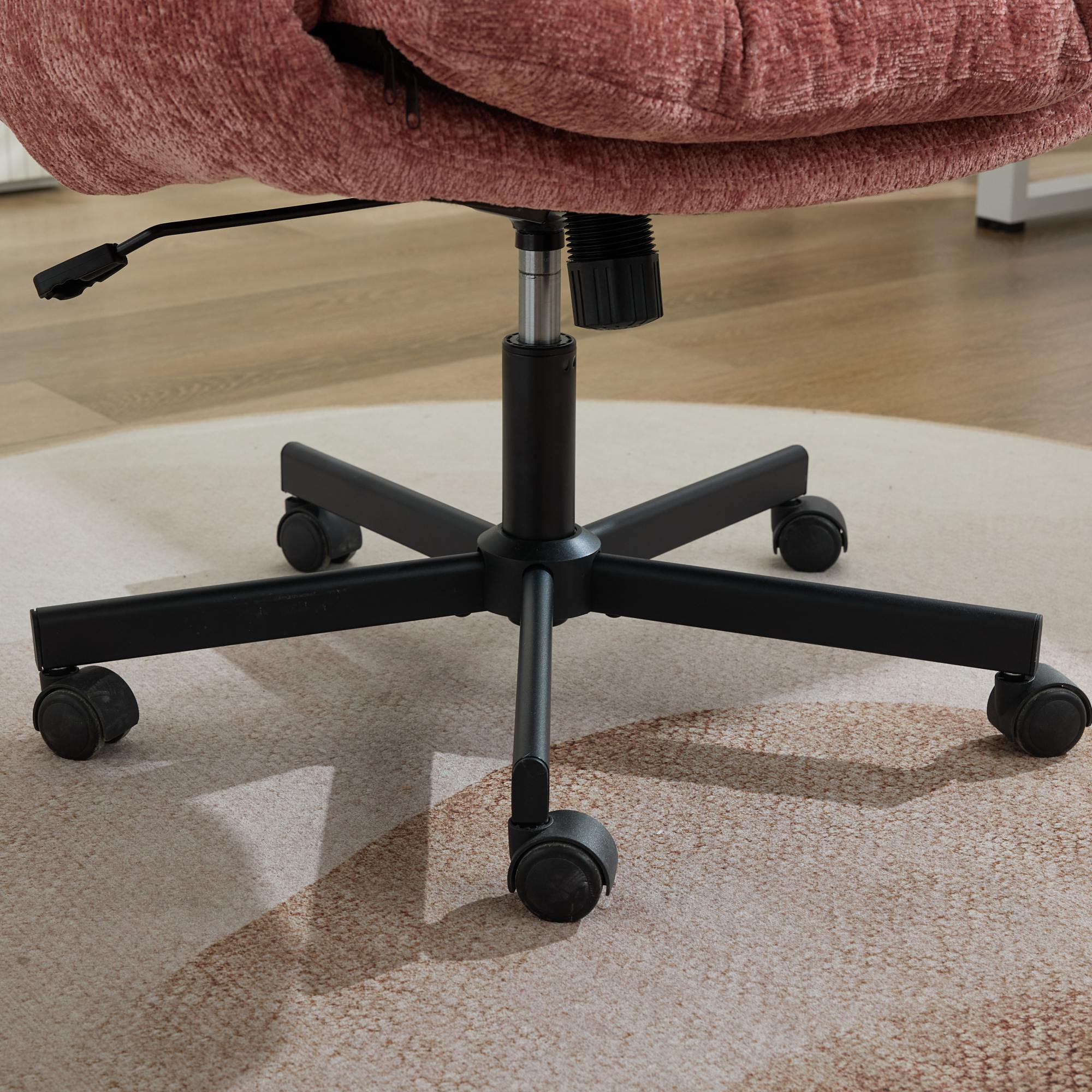 Pet Friendly Swivel Office Chair Adjustable Height Double Cushioned