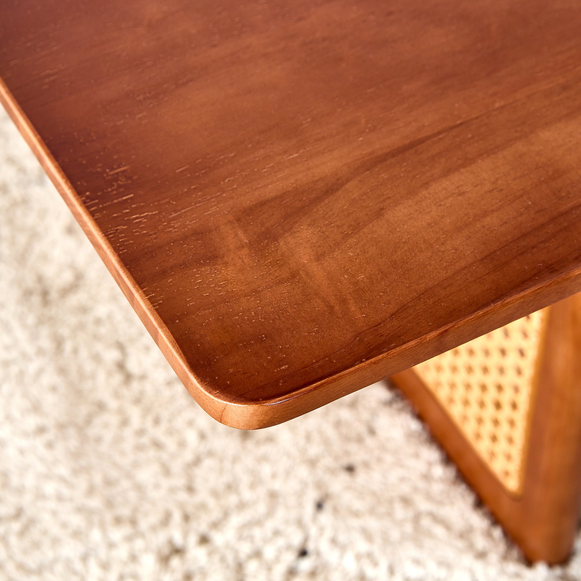 Chinese Style Rattan Solid Wood Coffee Low Table