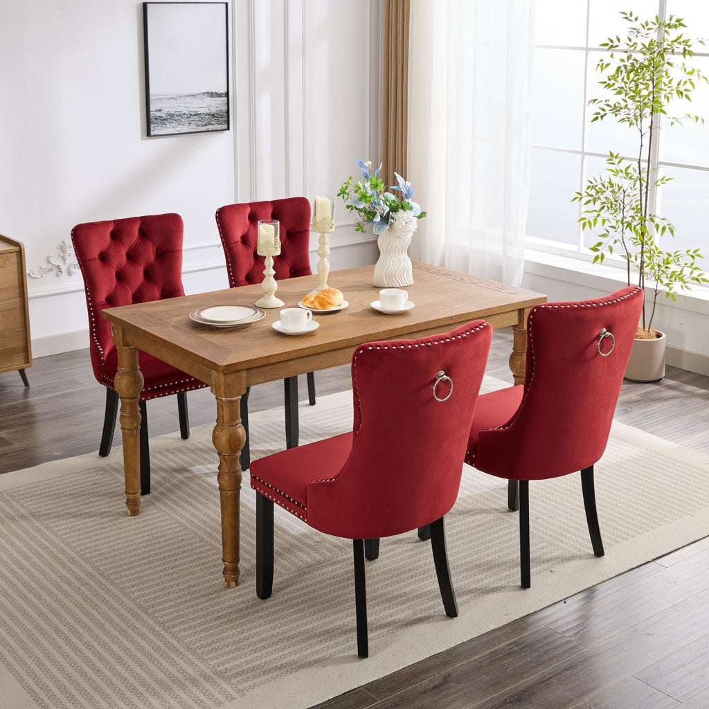 Classic Velvet Dining Chairs (Set of 2)