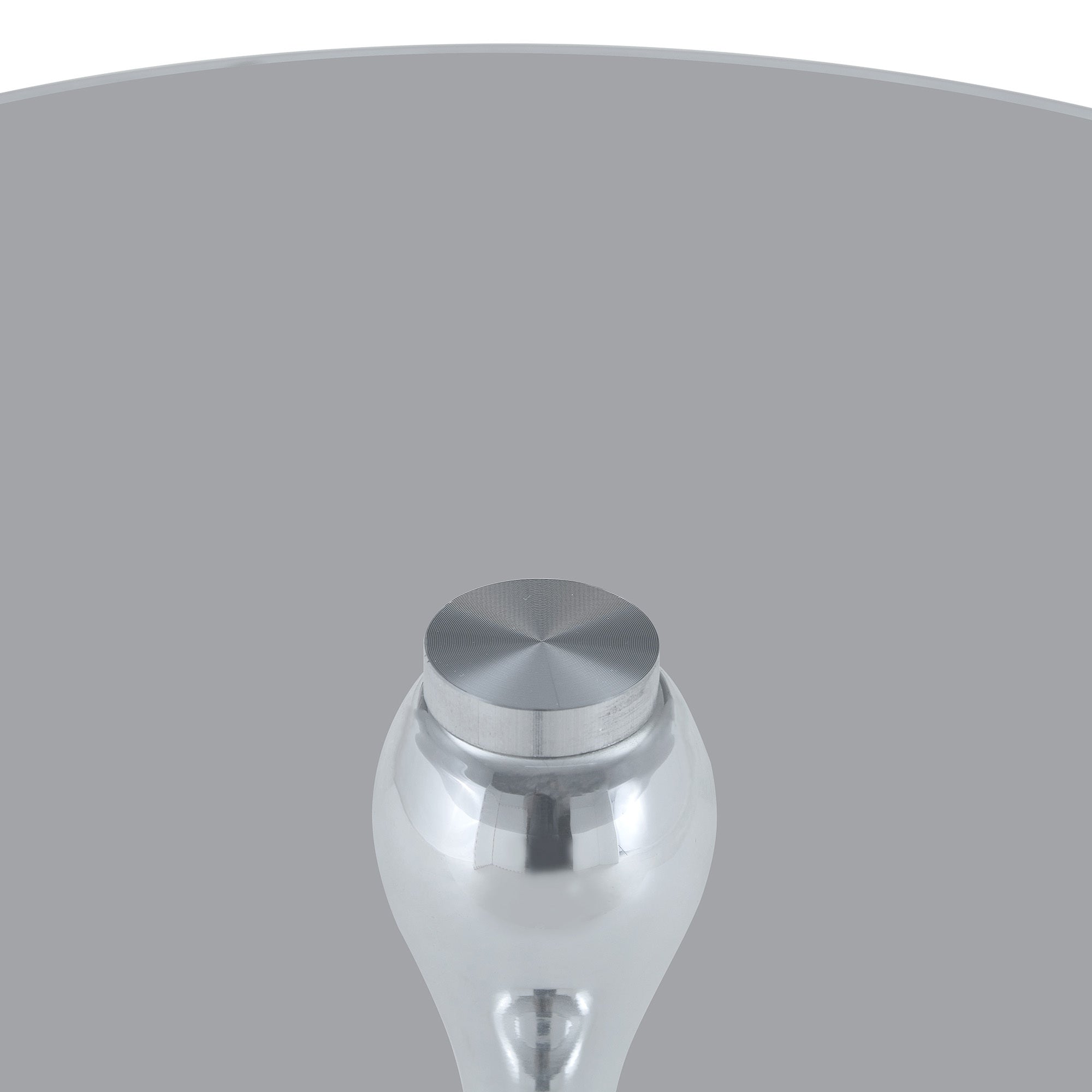 20" Small Luxury Metal Round Side Table with a Glass Top