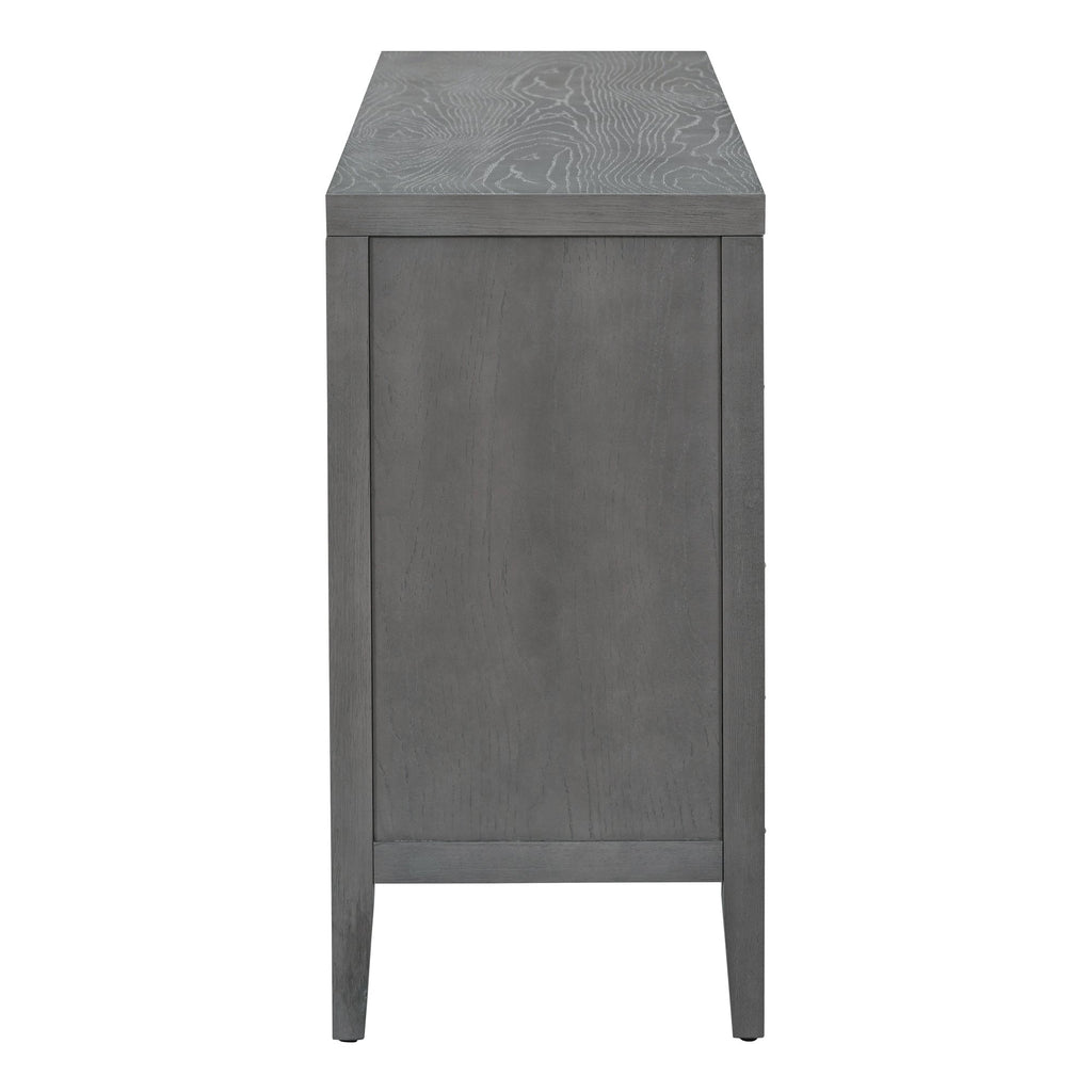 60" Circular Groove Design Sideboard Door for Living Room