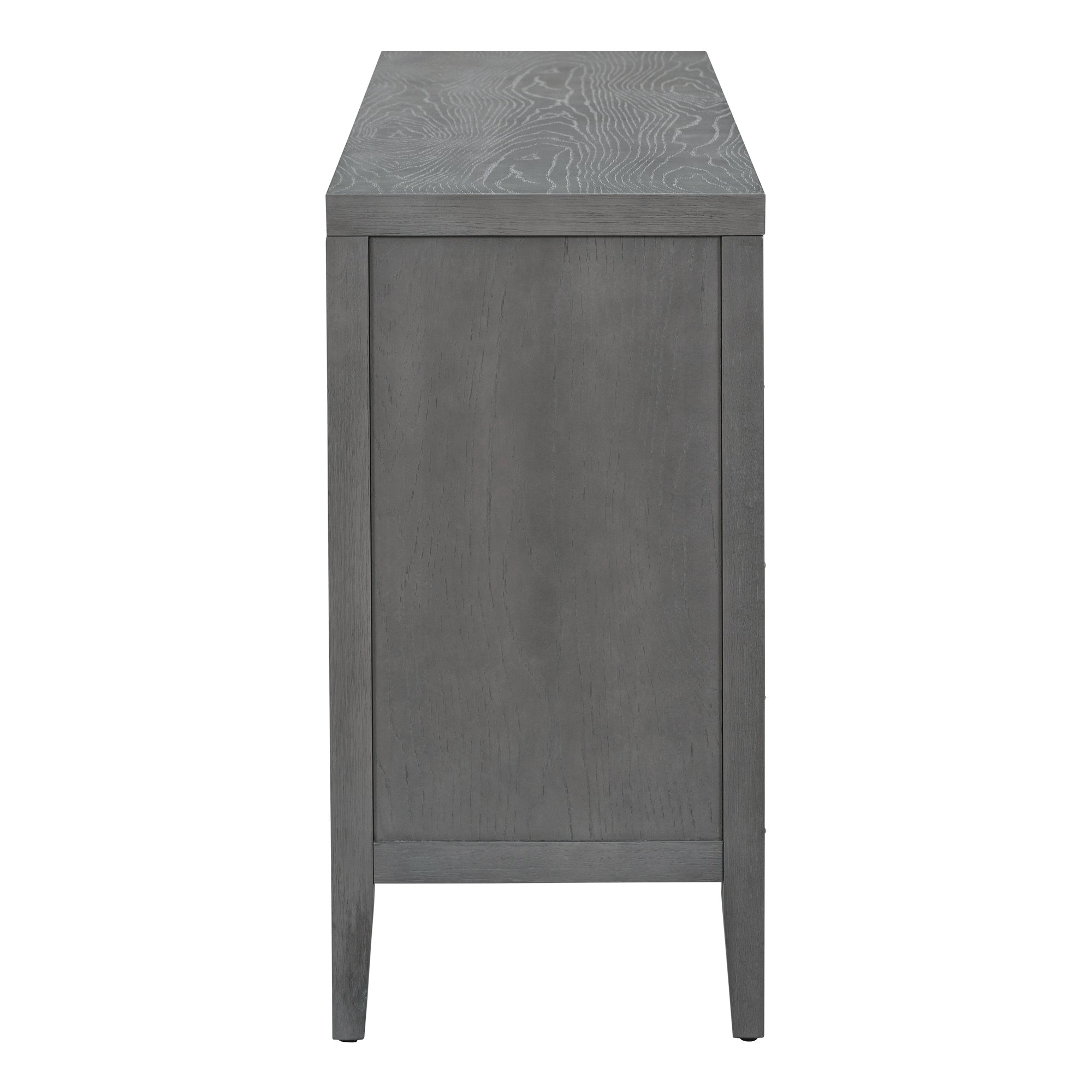60" Circular Groove Design Sideboard Door for Living Room