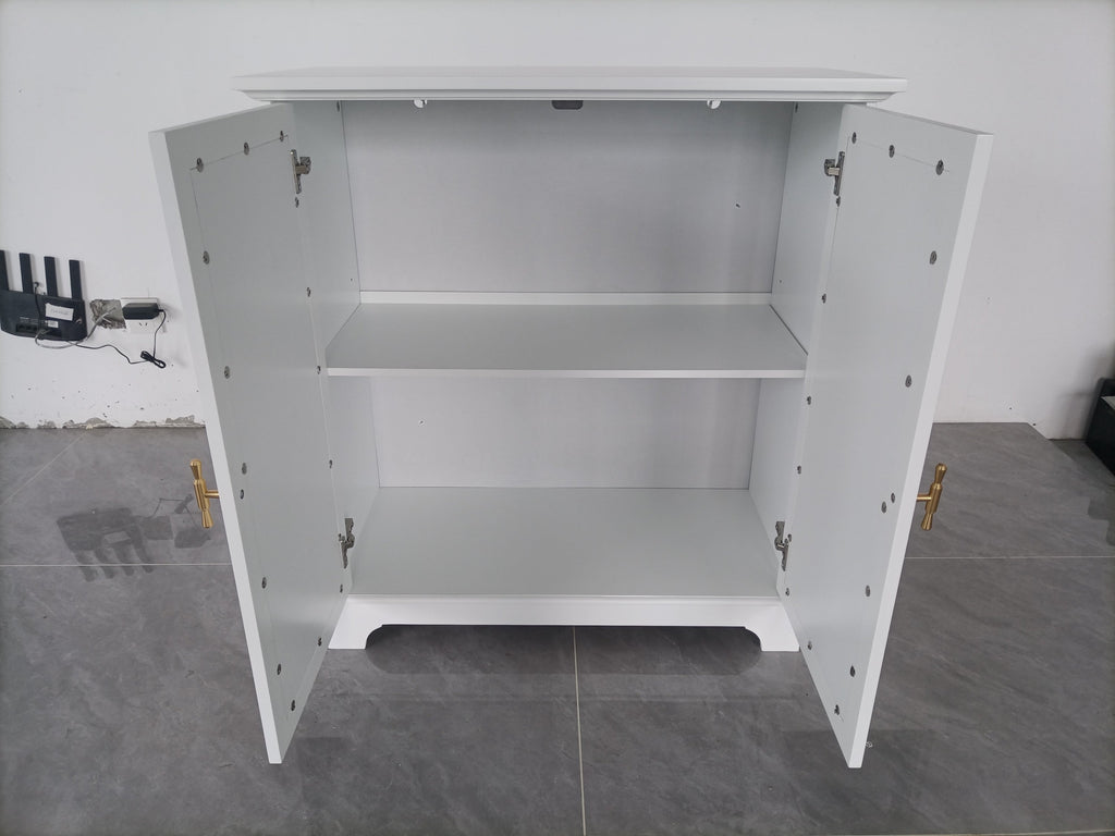 Rattan Decorated Sideboard Buffet Storage