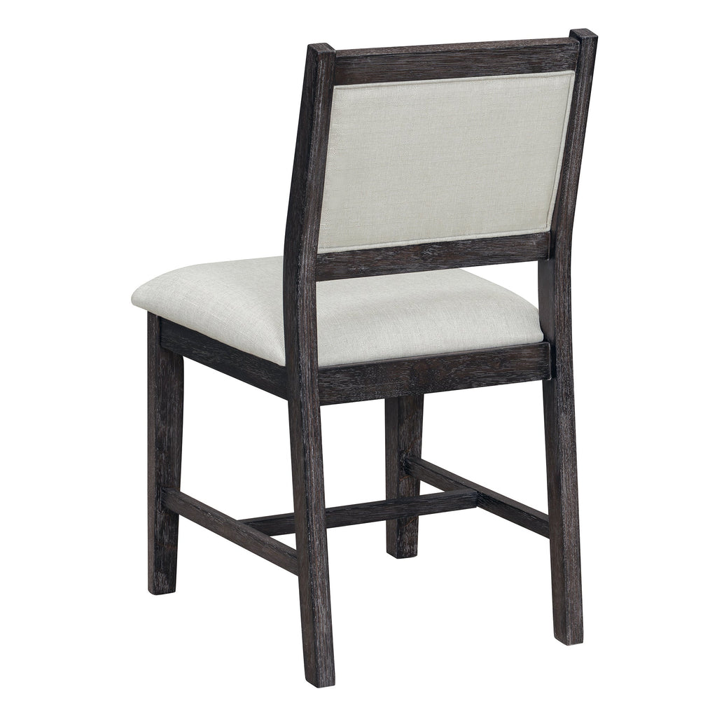 7-Piece Retro Rectangular Wood Dining Table Set