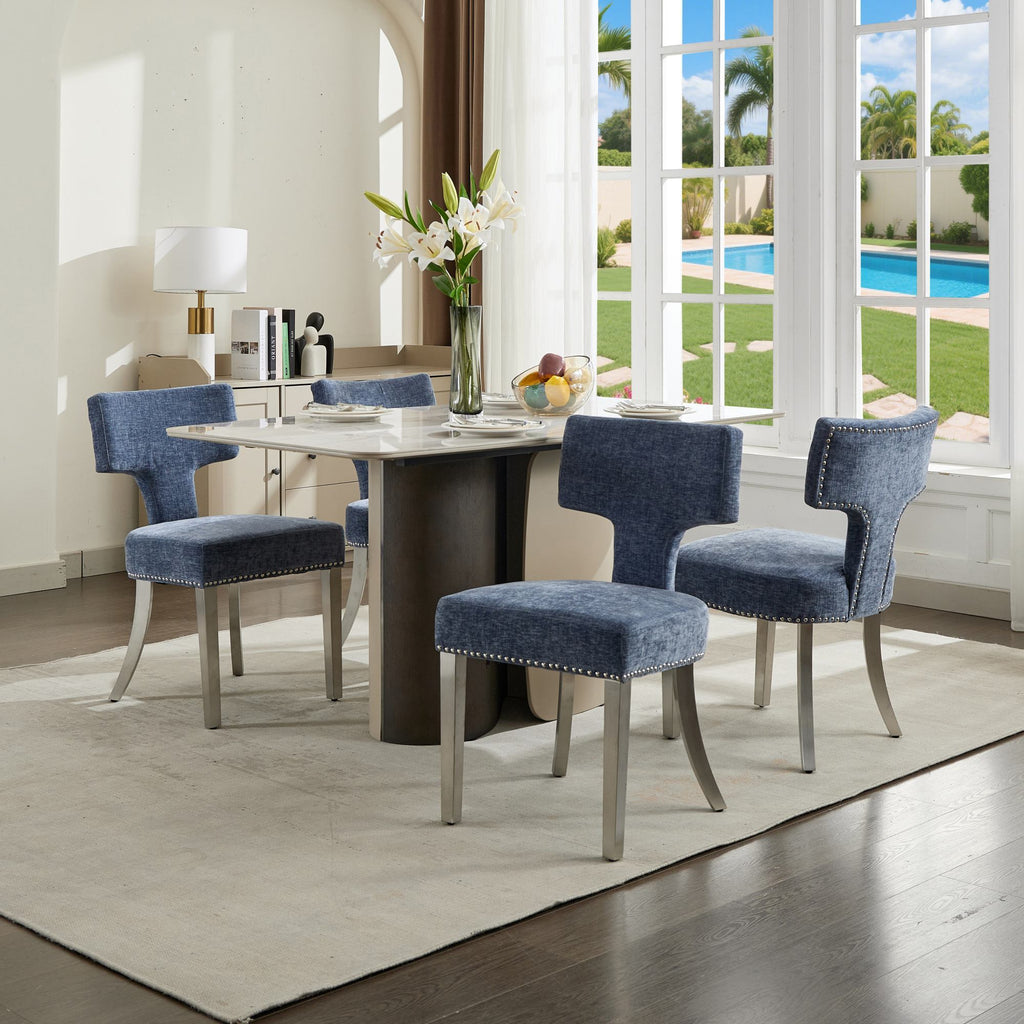 Mid Century Modern Dining Chairs  (Set of 2)