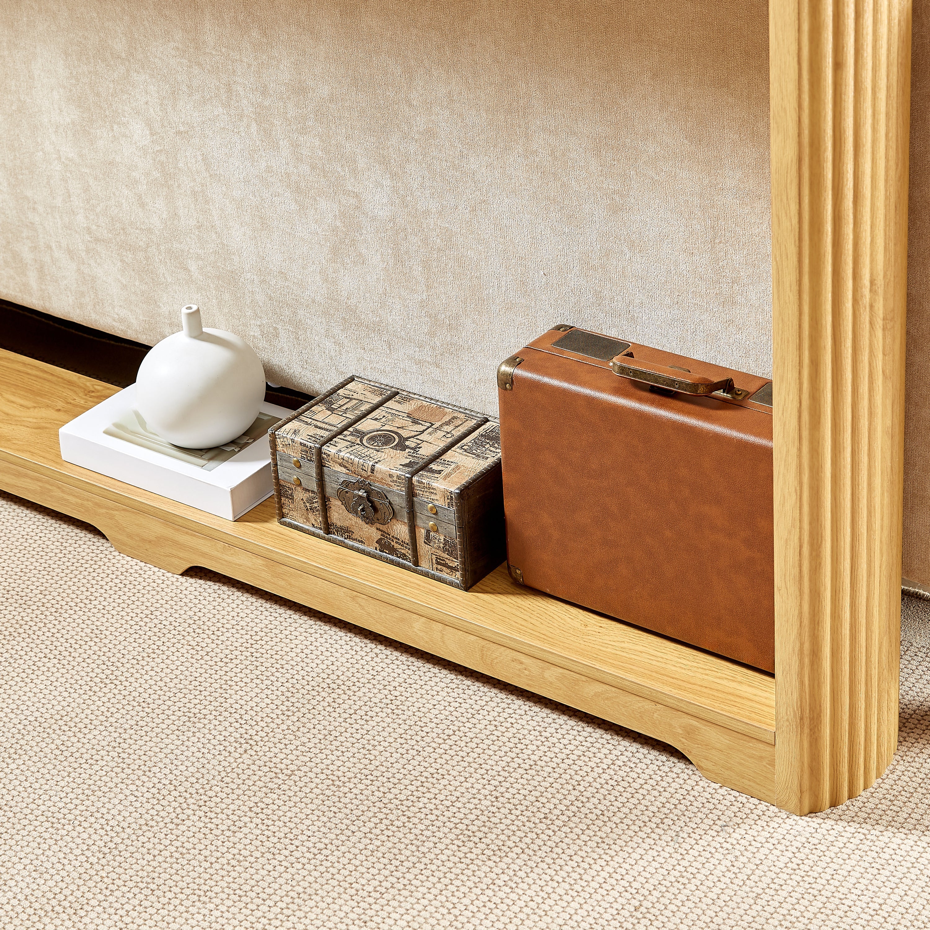 70.1" Corrugated Texture Storage Table