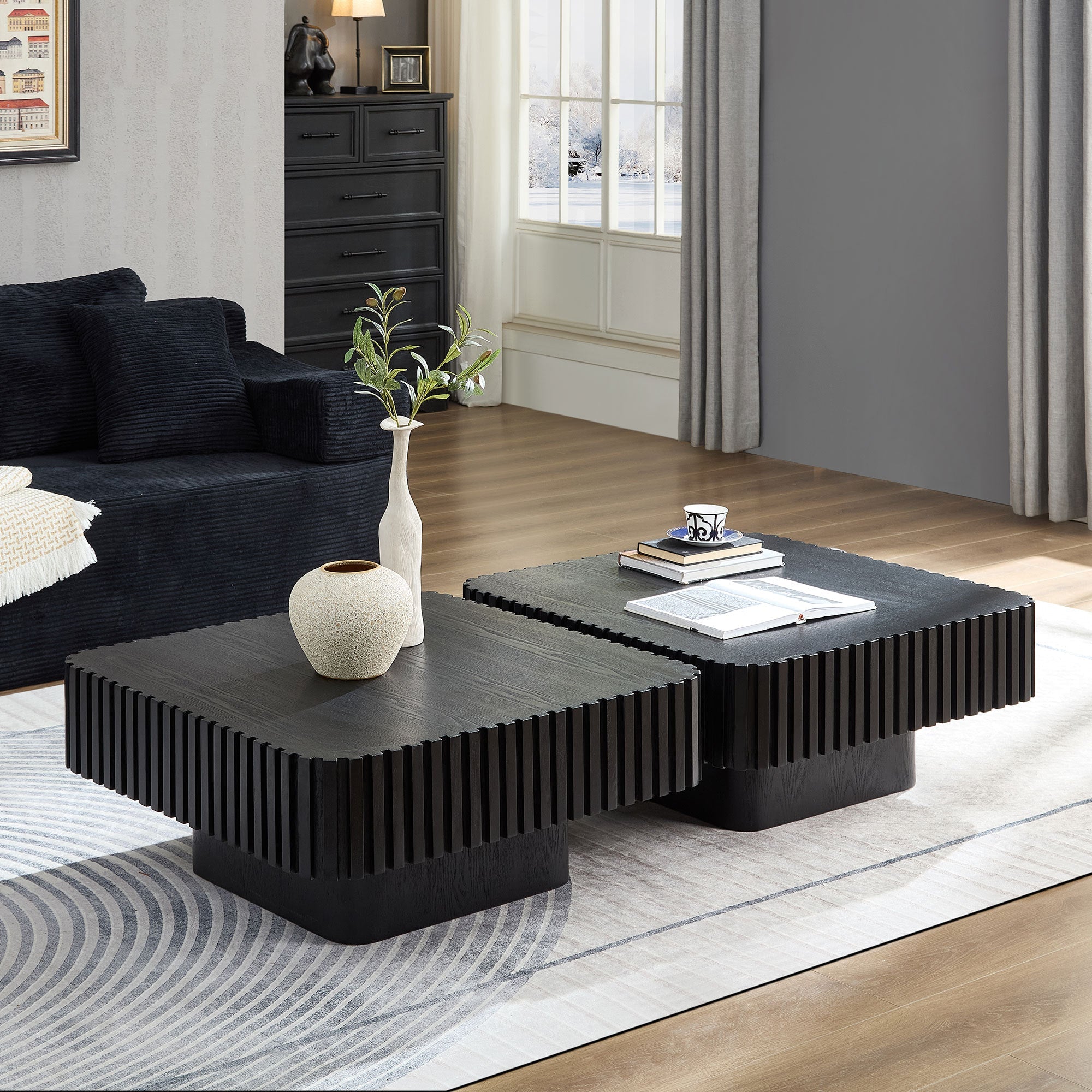Modern MDF Woode Square Coffee Table