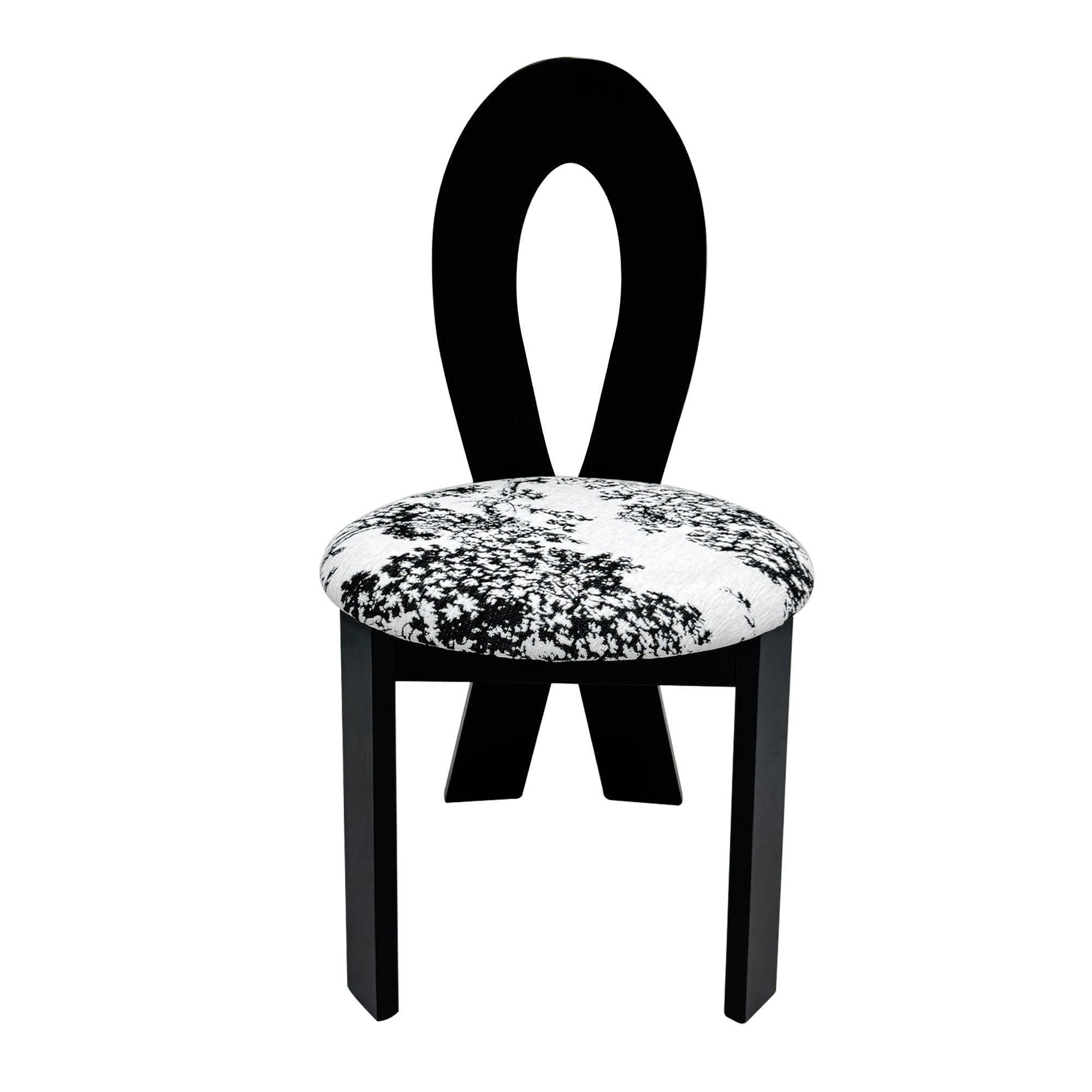 Key-Design Linen Upholstered Dining Chairs (Set of 2)