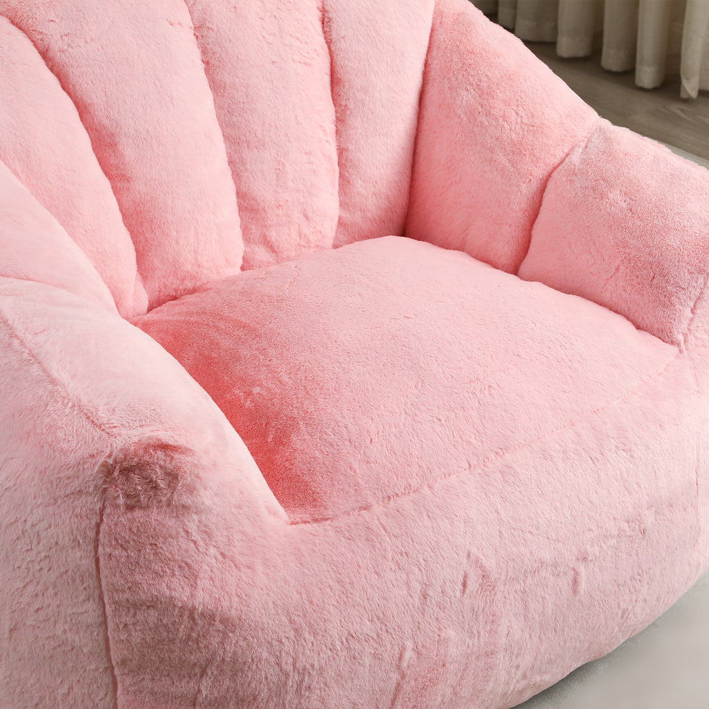 Bean Bag Sofa Chair with Armrests Stuffed