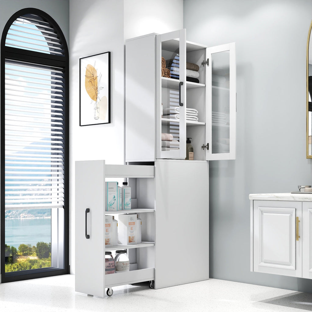 70.87'H Modern Display Storage Cabinet