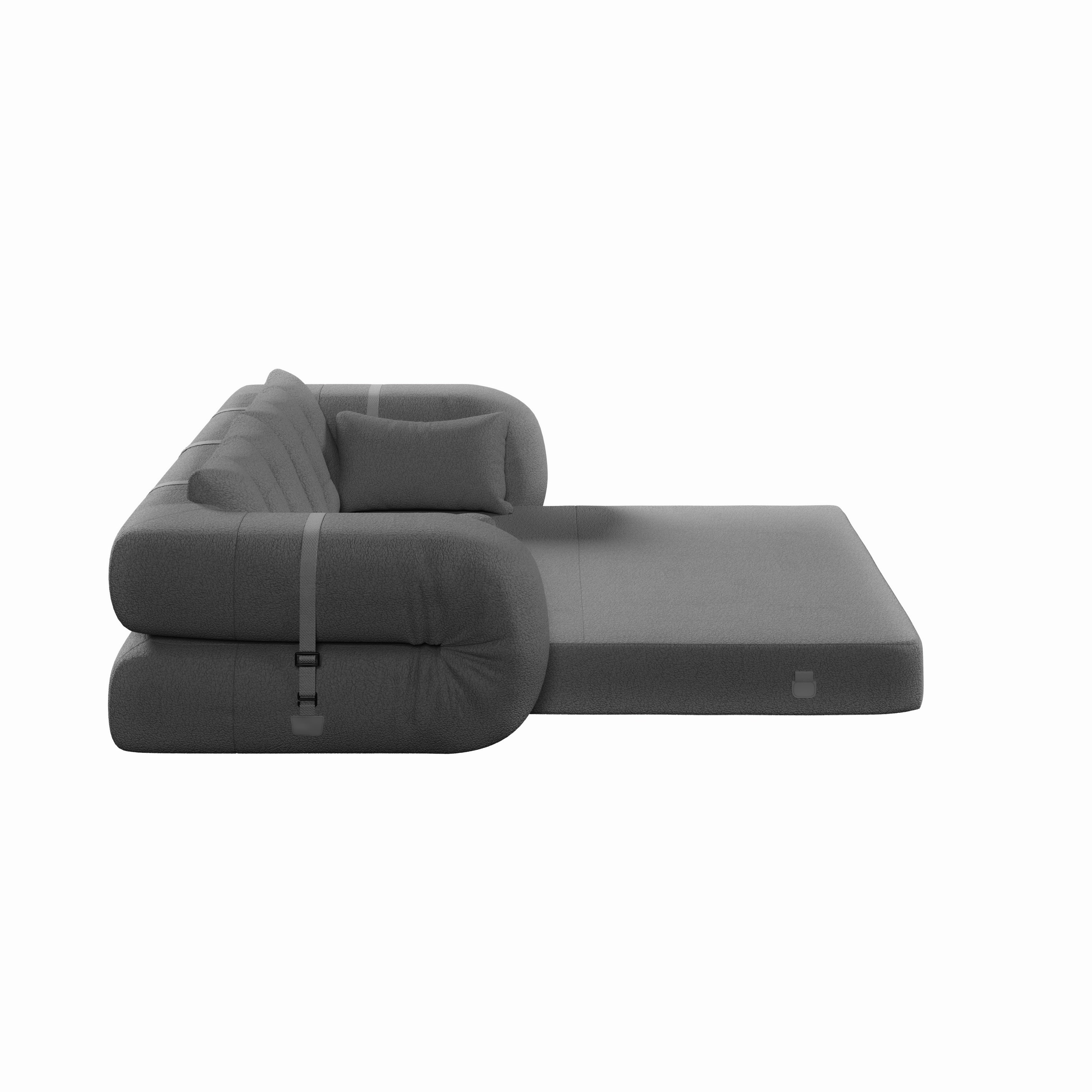 78.7 ' Multi-Functional Teddy Foldable Sofa Bed