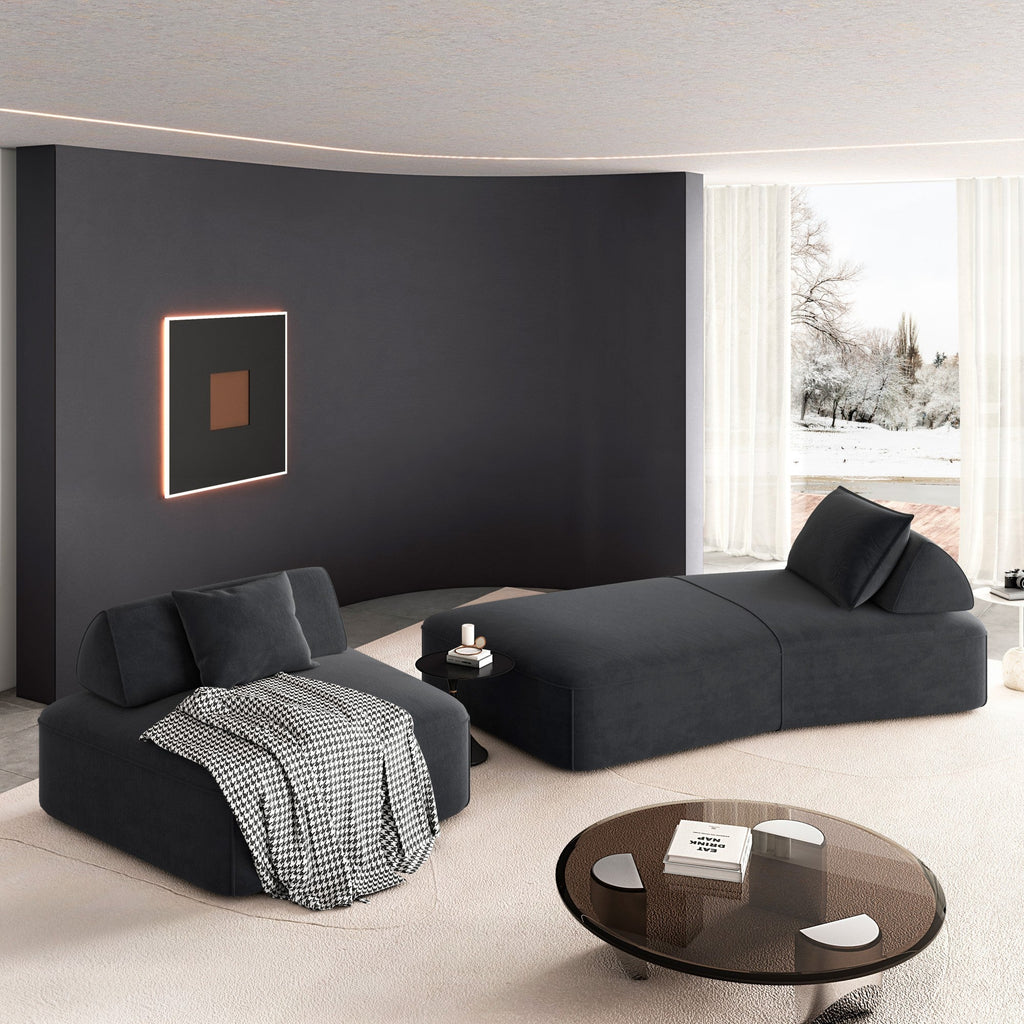 Modern Light Luxury Oversized Modular Sectional Sofa Set