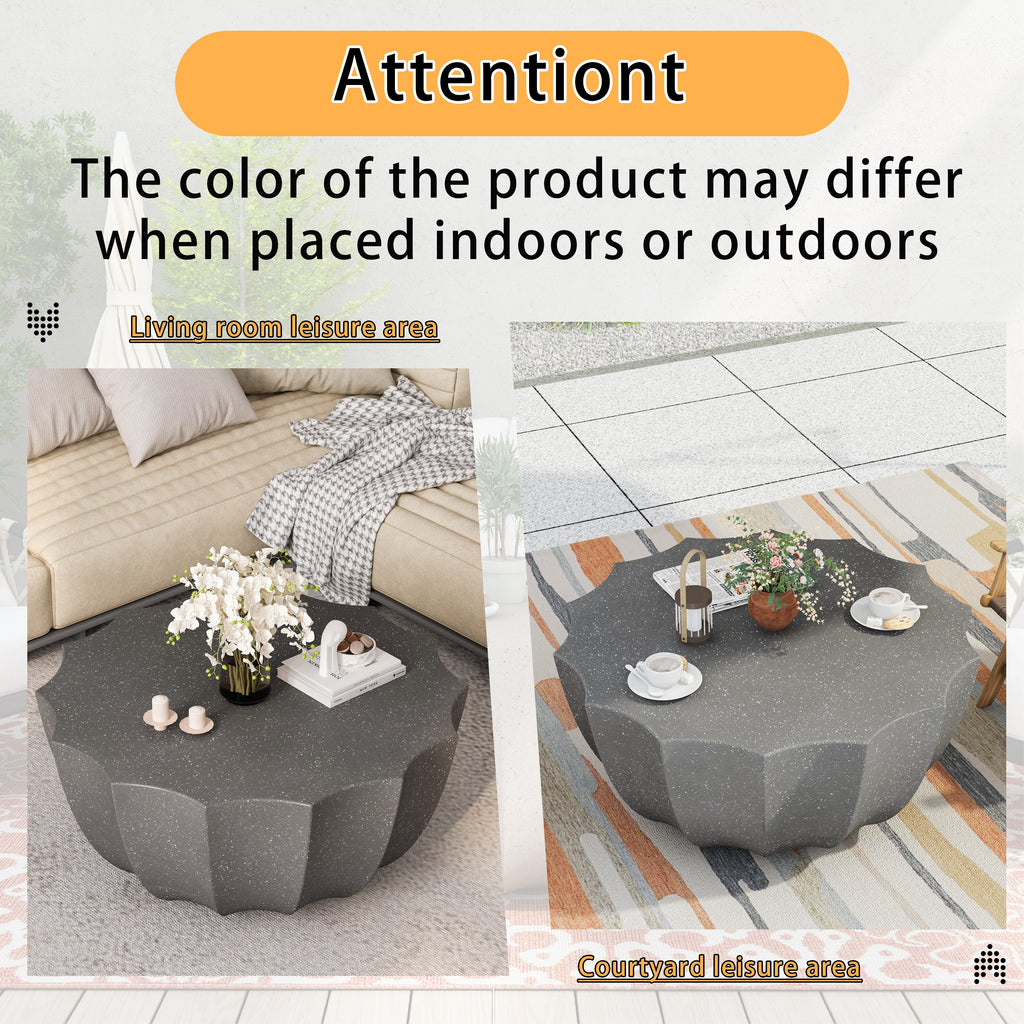 35.43' Modern Outdoor and Indoor Waterproof Coffee Table