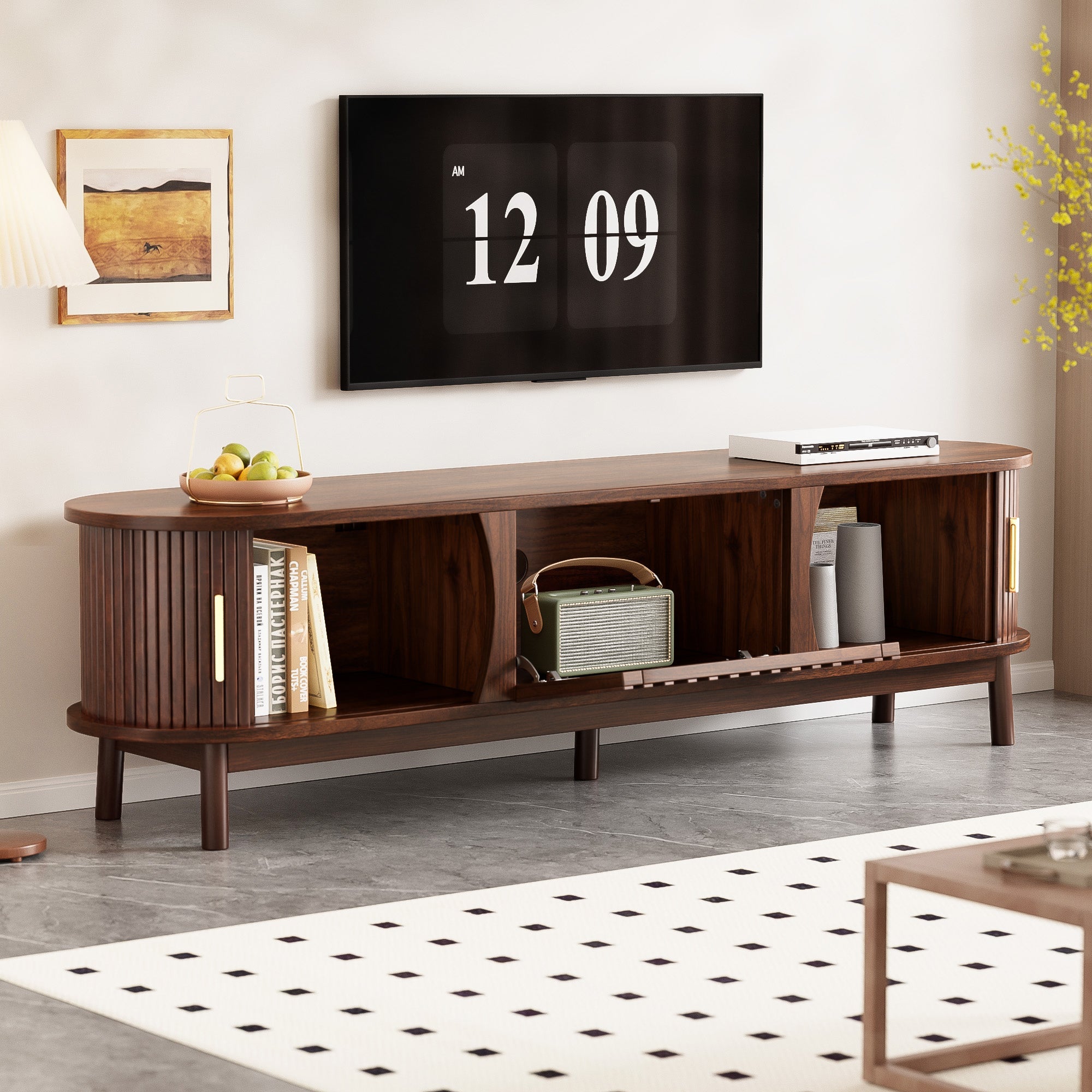 Modern Farmhouse TV Stand for 75' TVs
