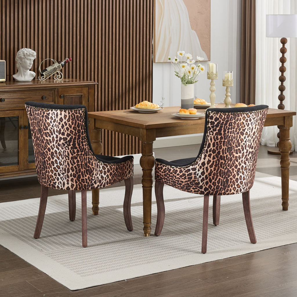 Ultra Side Thickened Fabric Dining Chair (Set of 2)