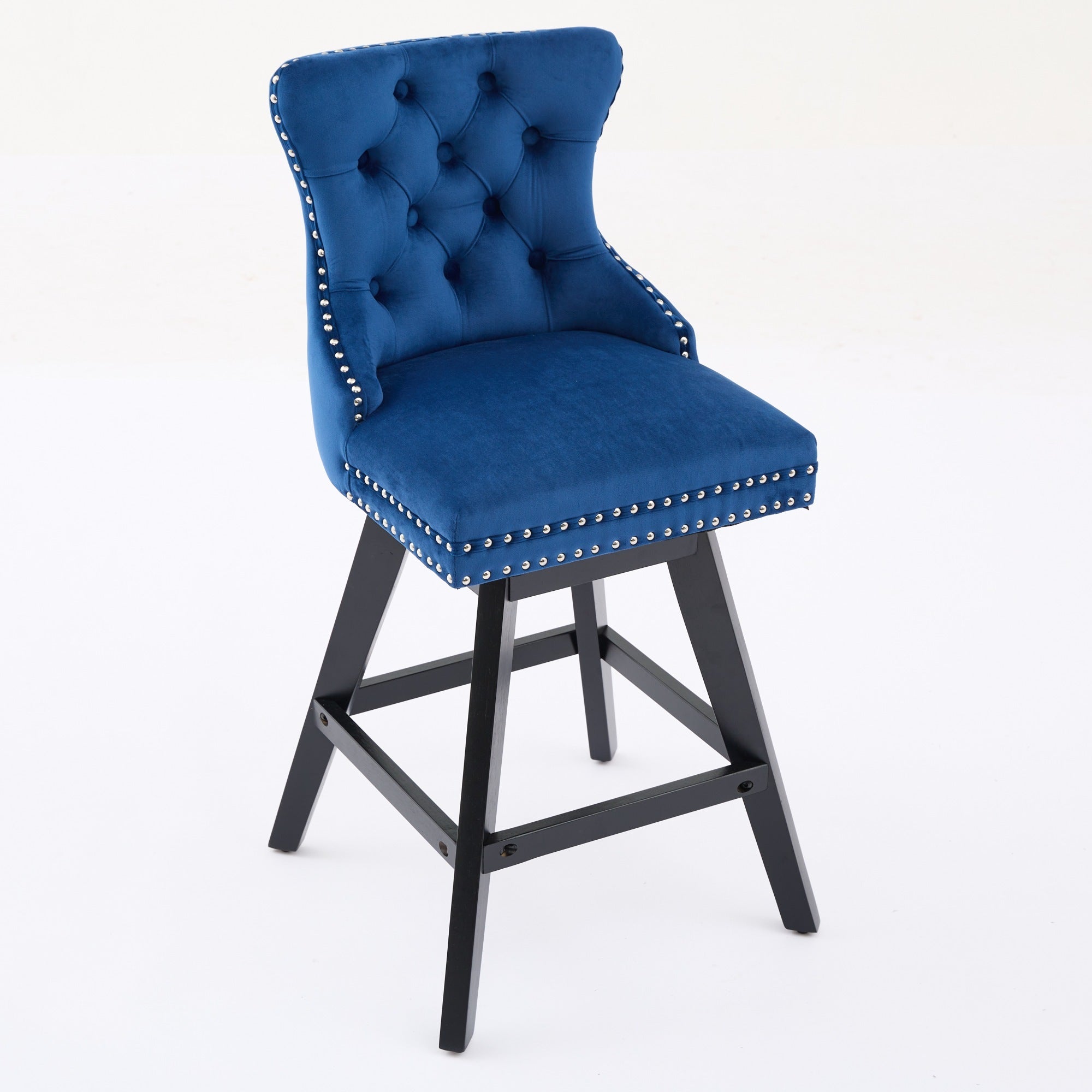 Swivel Velvet Barstools (Set of 2)