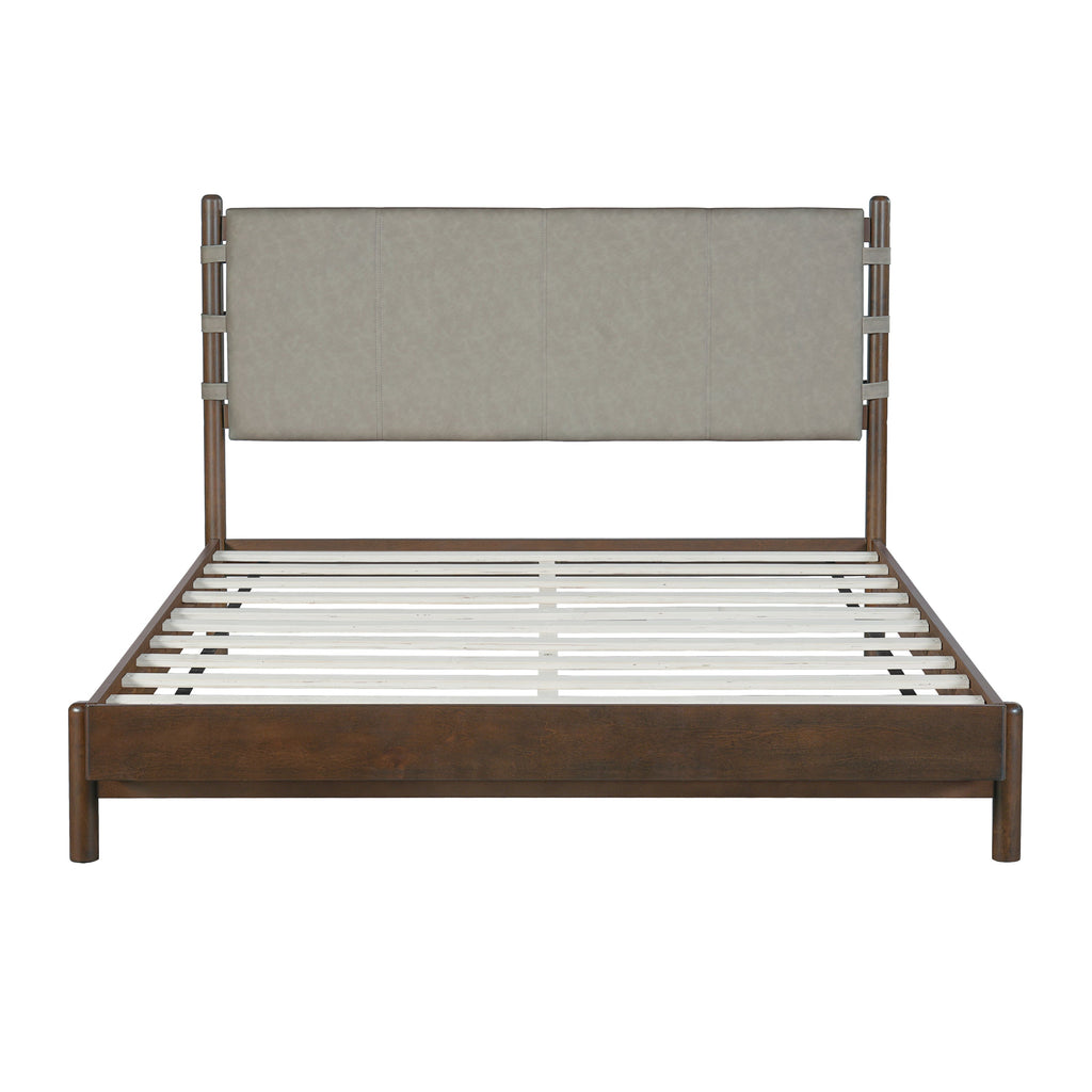 Modern Queen Bed Frame Set with 2 Nightstands