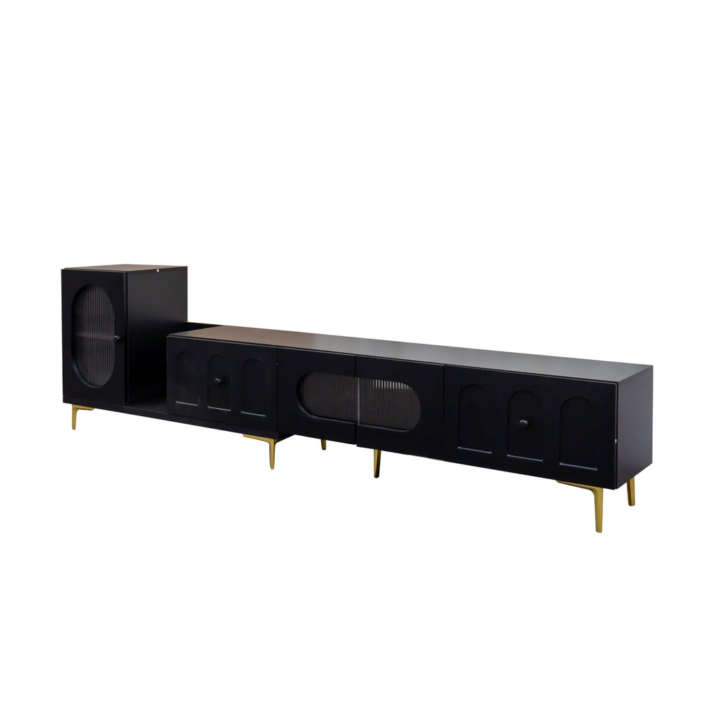 Wood Rectangle Extendable TV Stand