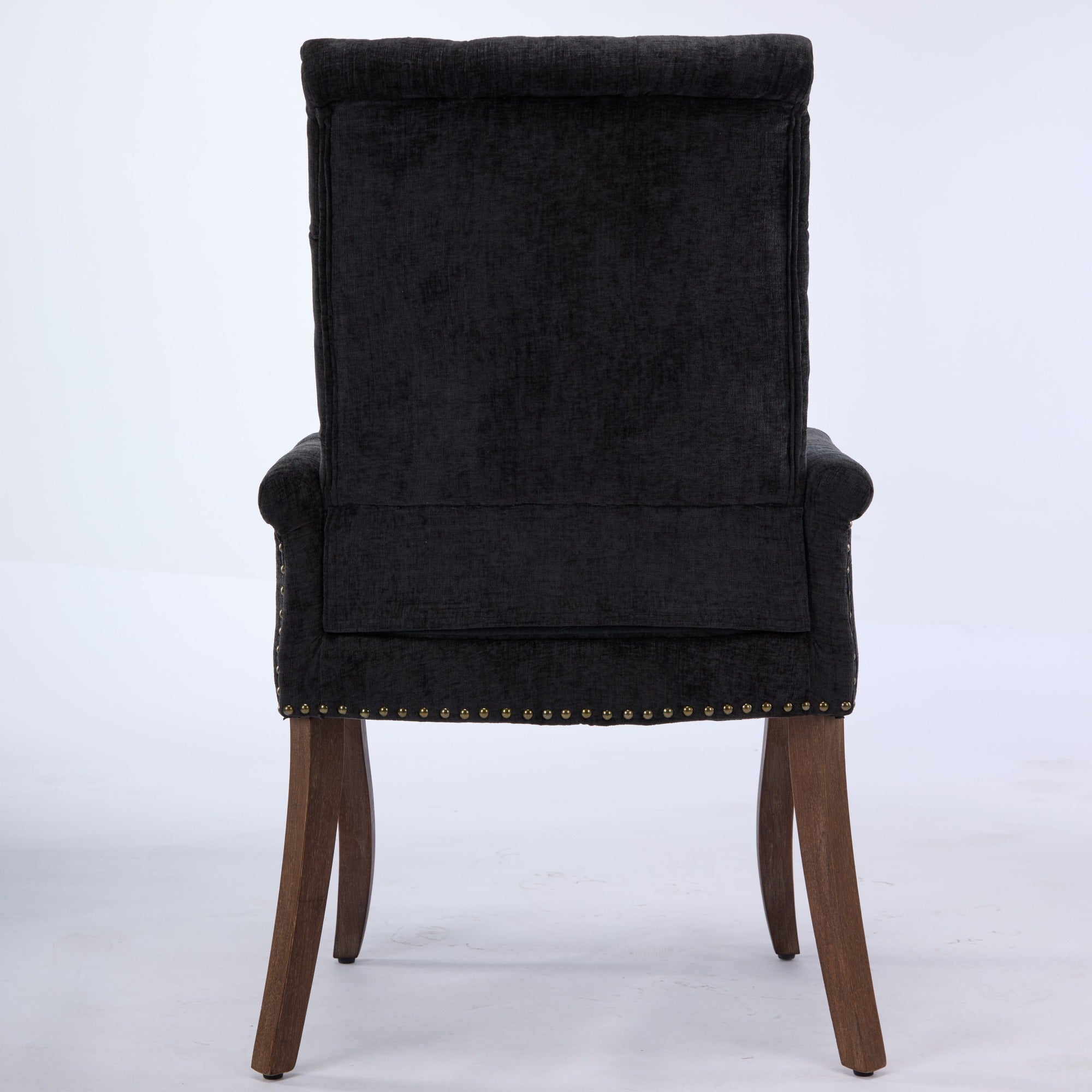 Elegant Upholstered Chenille Fabric Accent Dining Chair