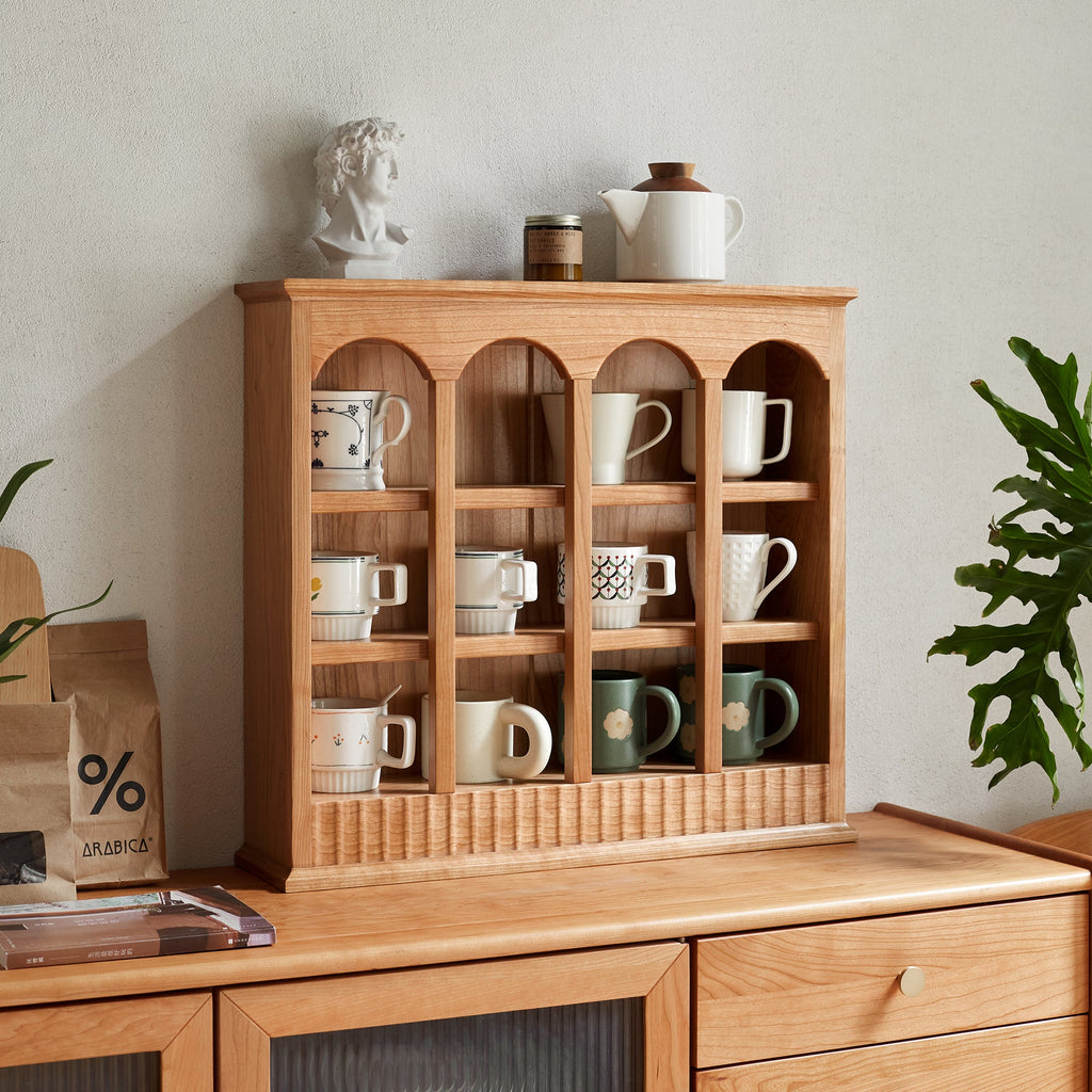 A Grade Cherry Solid Wood Storage Rack