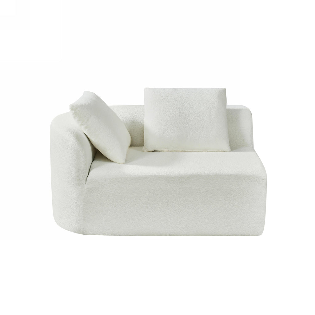116' Modern Curved Sectional Sofa for Living Room