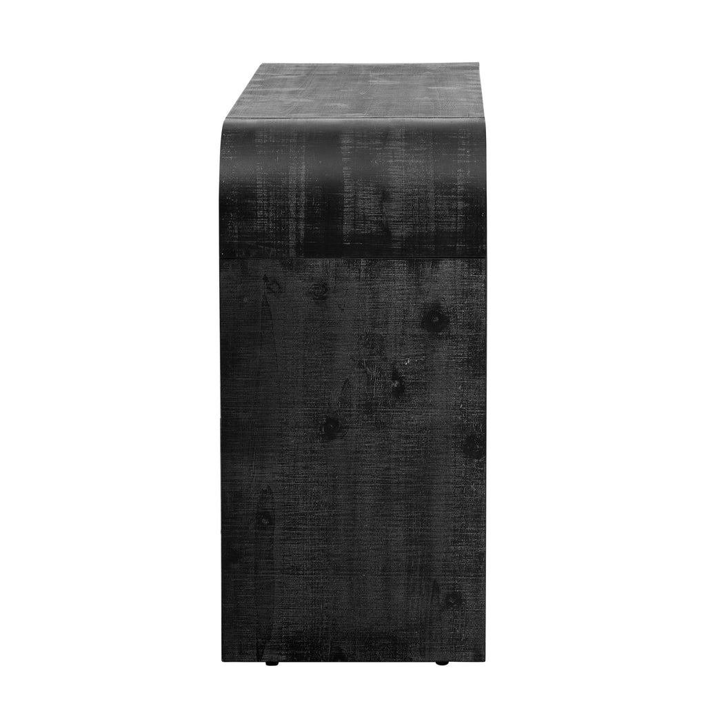 Unique Retro Silhouette Console Table with Open Style