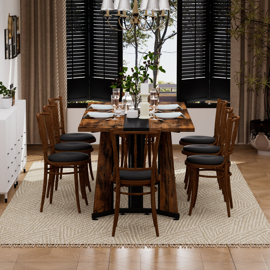 Rustic Rectangular Large Dining Table
