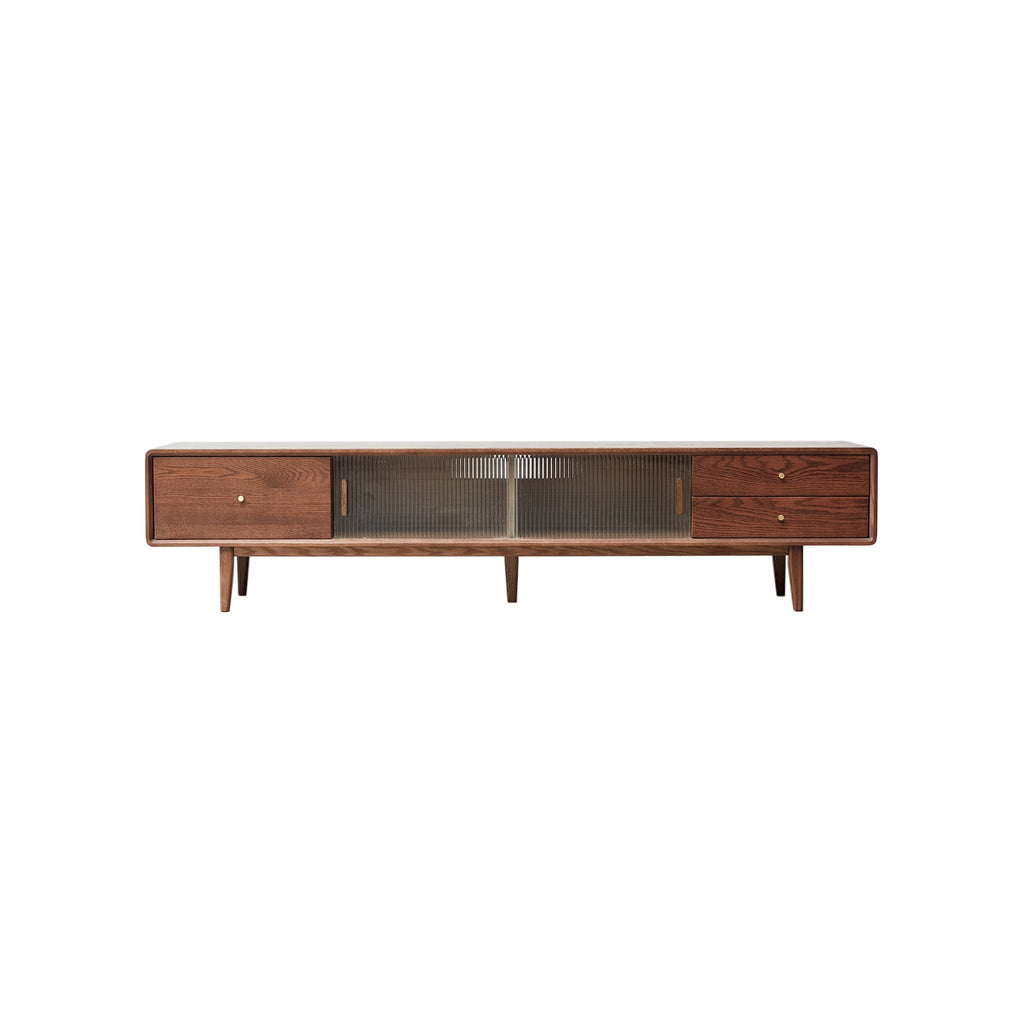 Walnut Color A Grade Oak TV Cabinet
