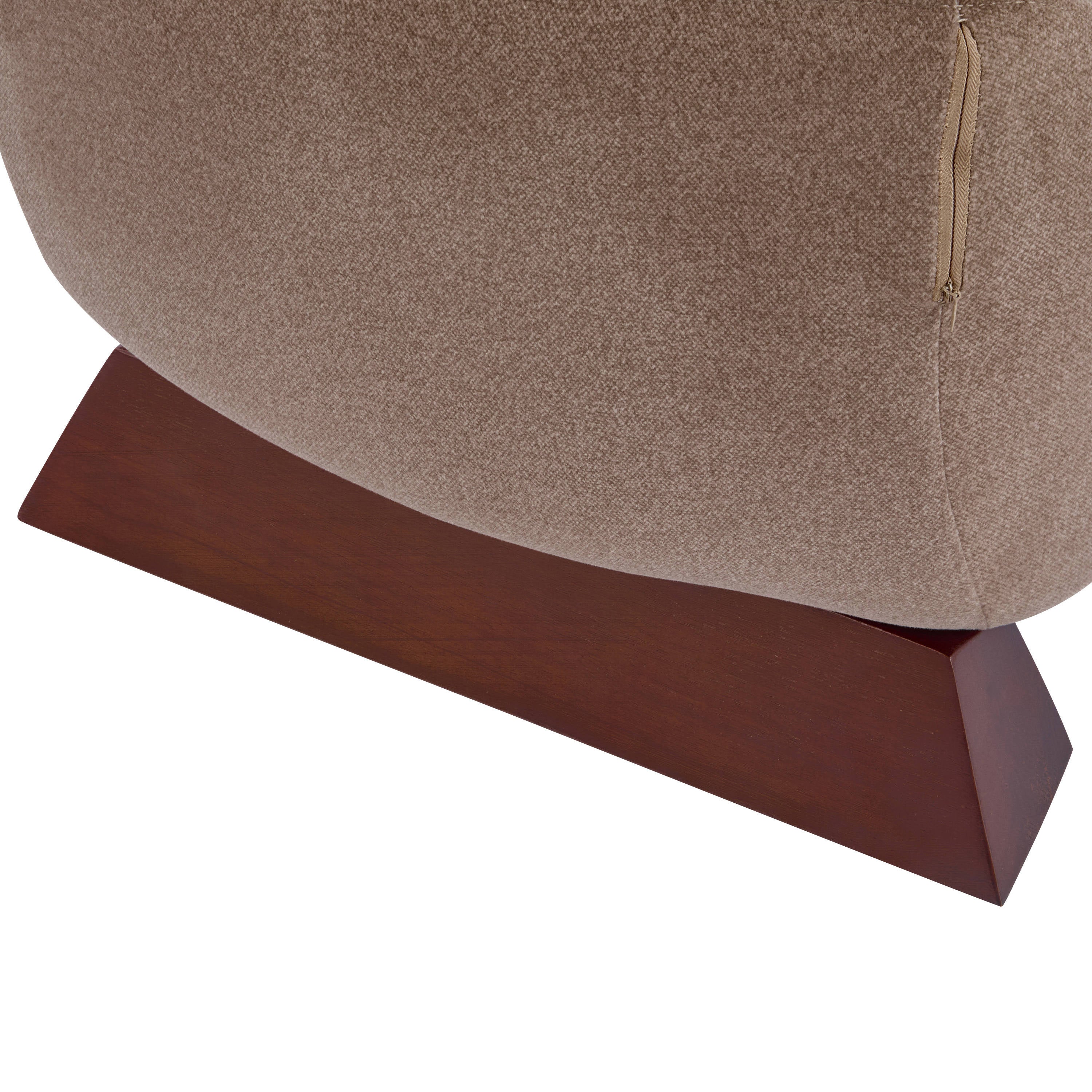 Modern Brown Polyester Accent Chair with Pet/Storage Space