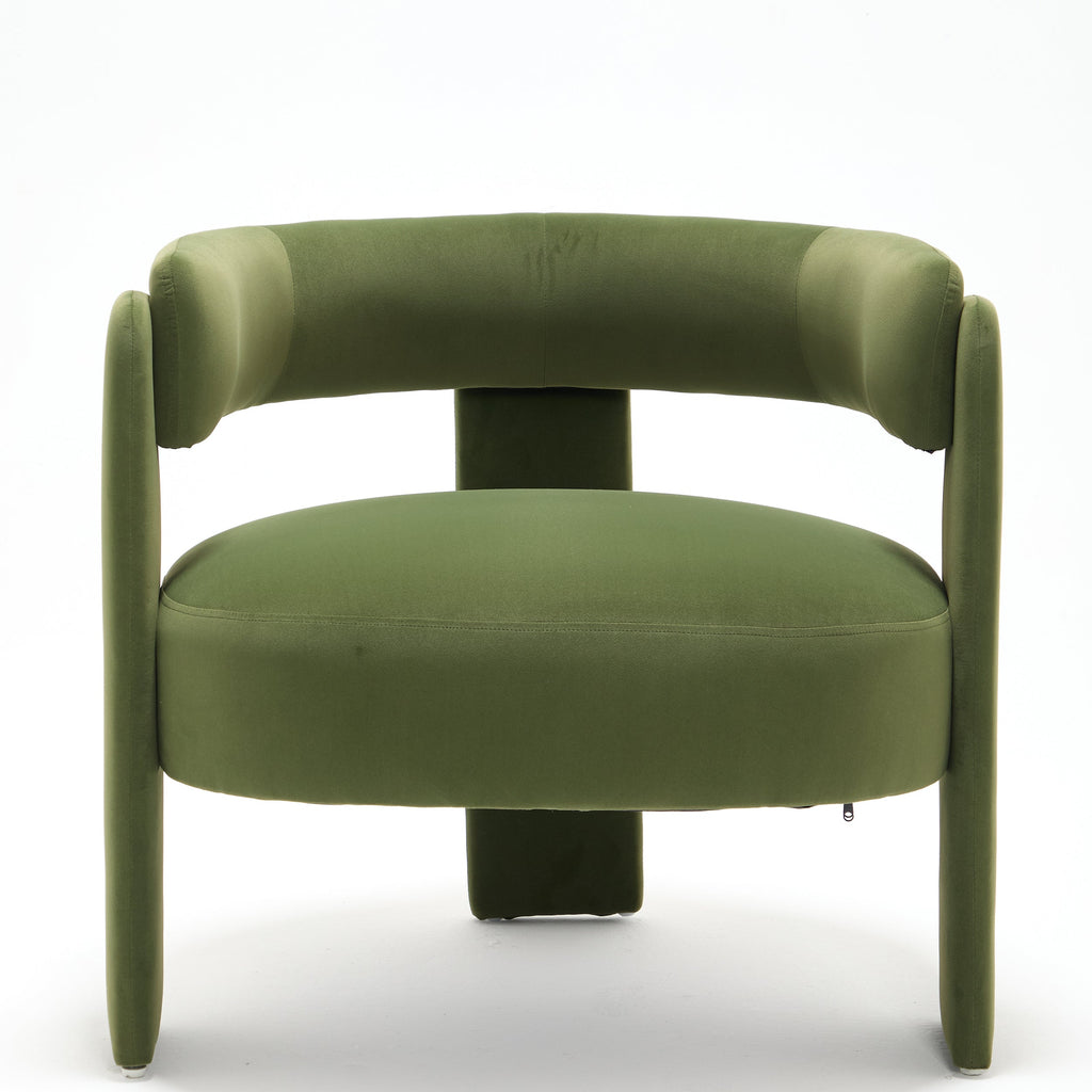 Mid-Century Velvet Comfy Single Sofa Accent Chair