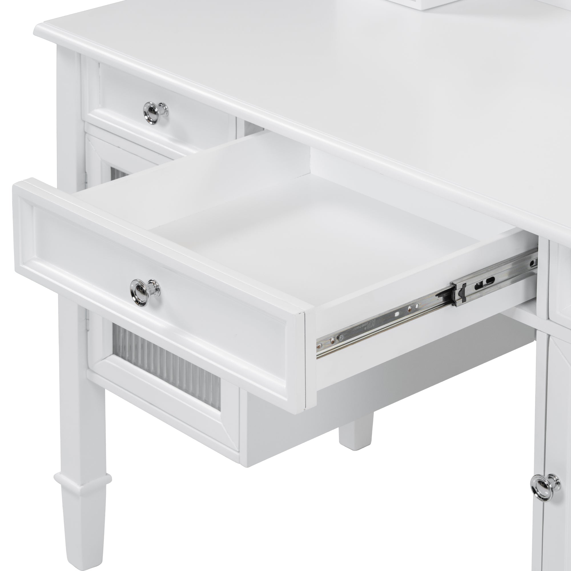 Elegant White Makeup Vanity Desk