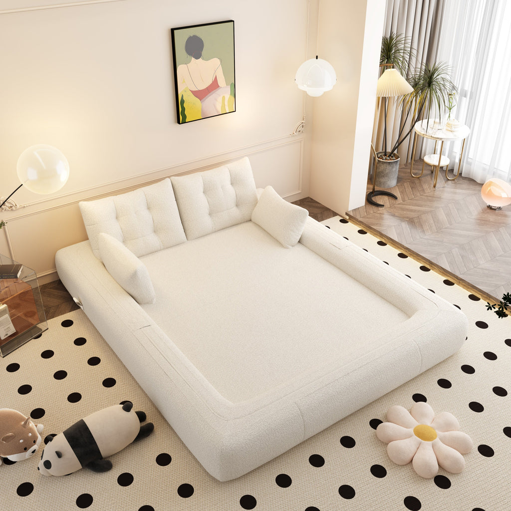 78.7 ' Multi-Functional Teddy Foldable Sofa Bed