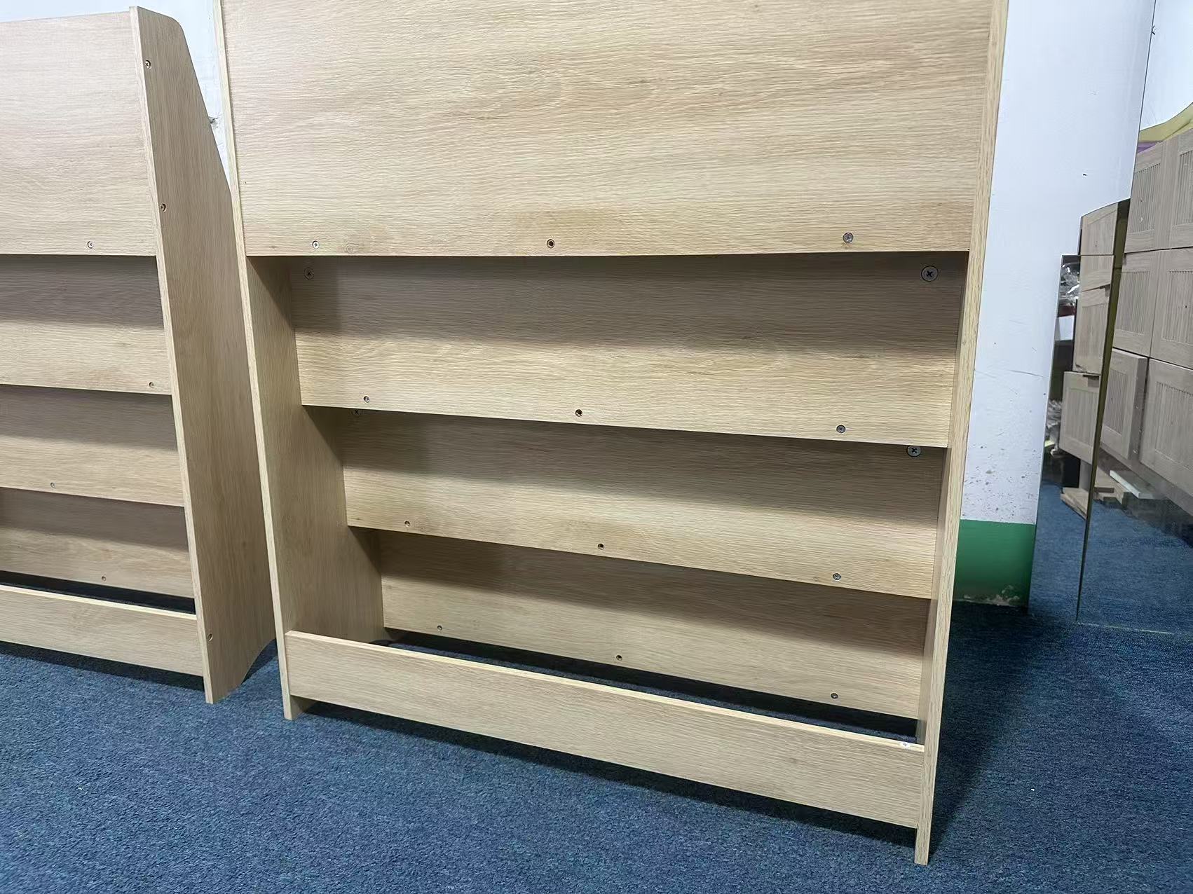 4-Tier MDF Toddler Book Display Shelves Kids Bookshelf