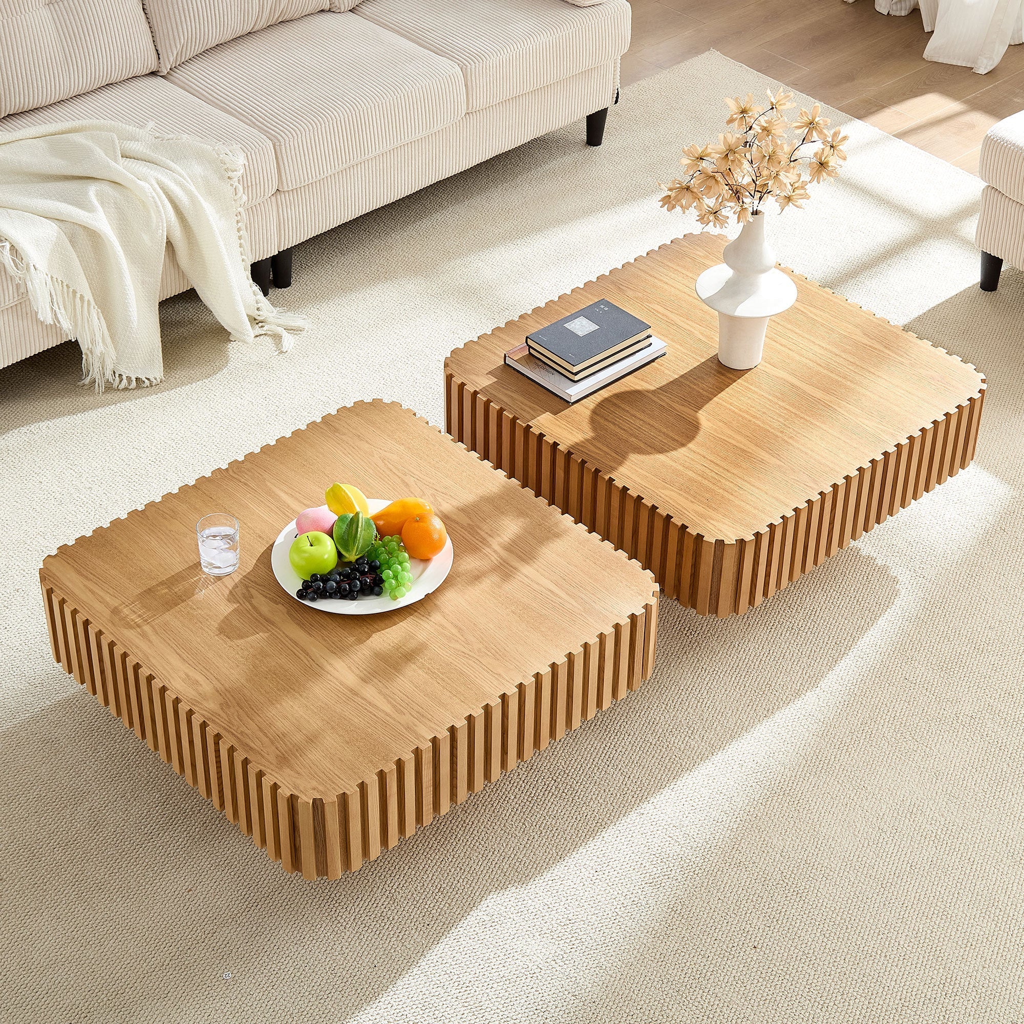 Modern MDF Woode Square Coffee Table