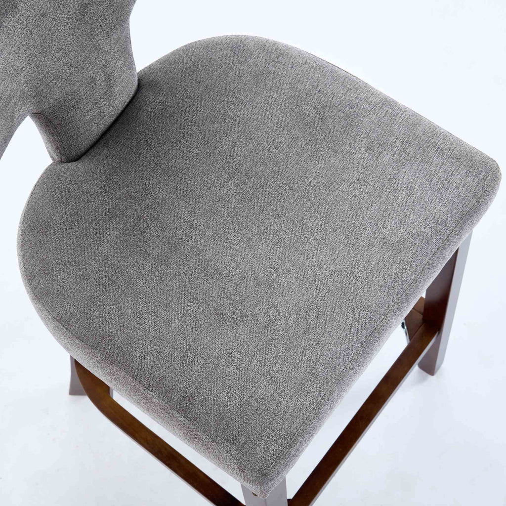 Mid Century Modern Counter Height Bar Stools (Set of 2)