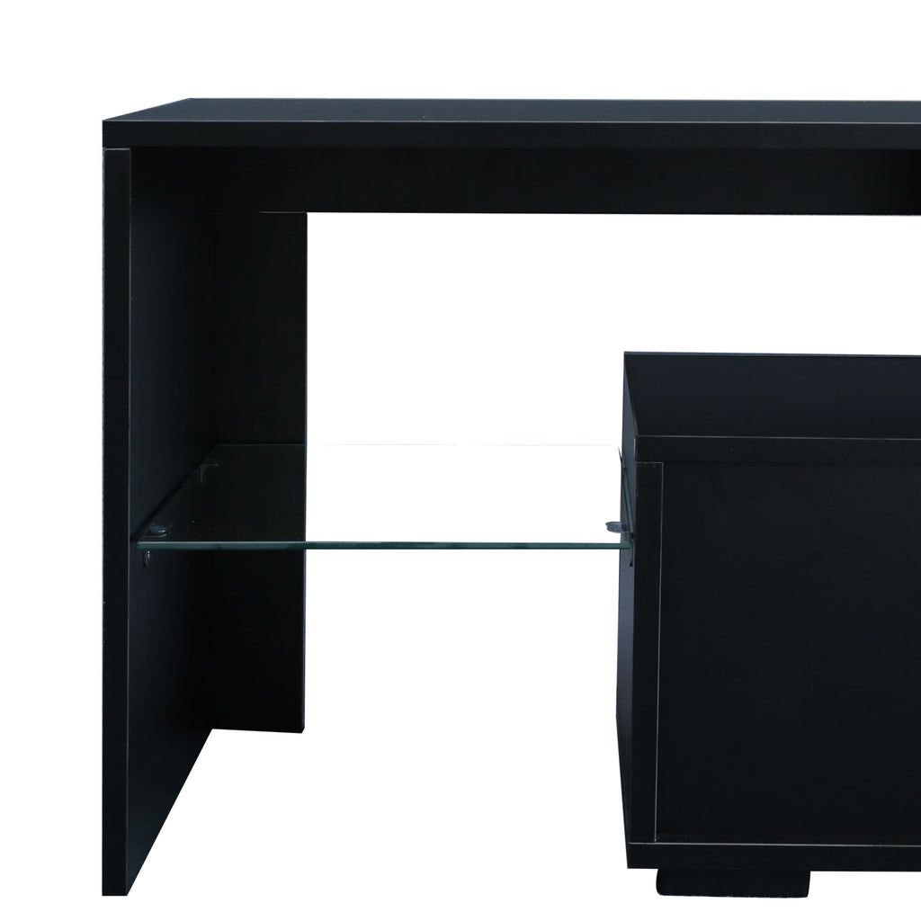 Modern Remote Control 20 Colors LED Lights TV Stand