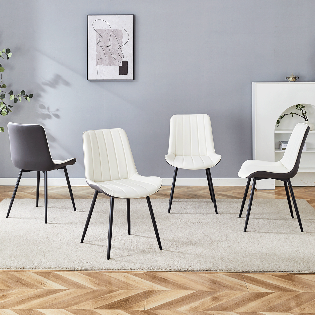 4Pcs Modern Minimalist Dining Chair Set