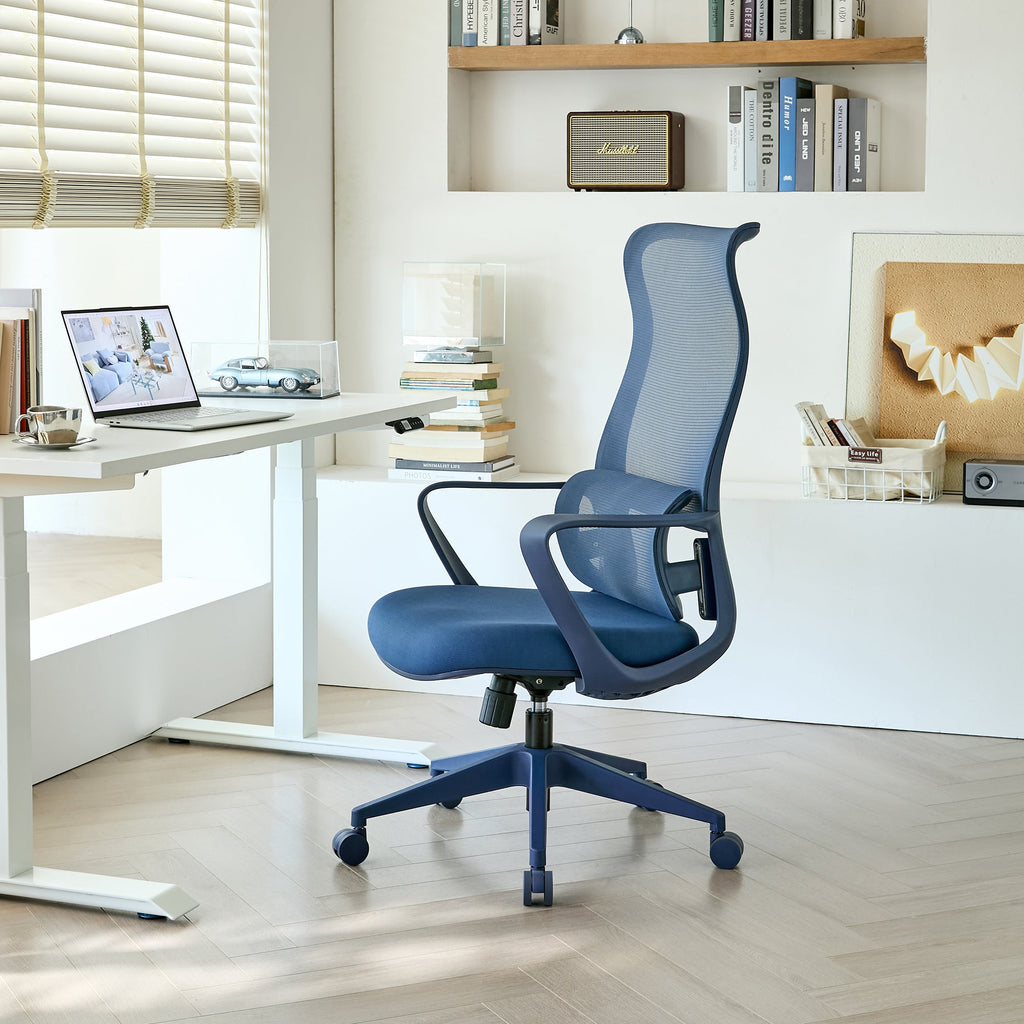Modern Executive Office Chair with Adjustable Height Lumbar Support