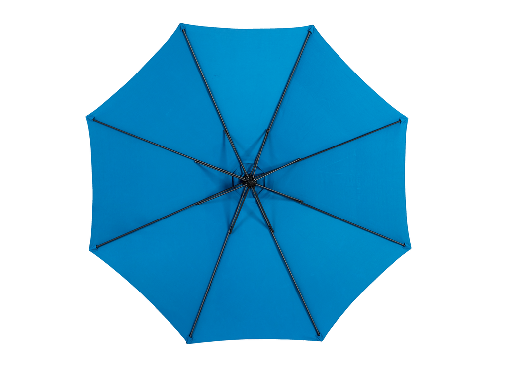 10ft Offset Patio Umbrella w/Tilt & Polyester Shade & 8 Ribs – No Base