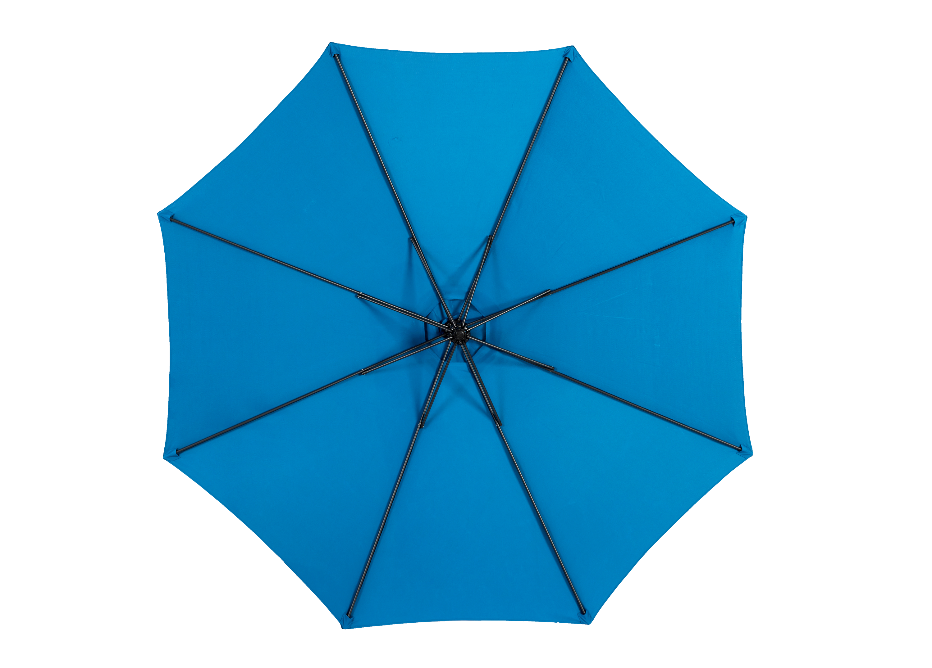 10ft Offset Patio Umbrella w/Tilt & Polyester Shade & 8 Ribs – No Base